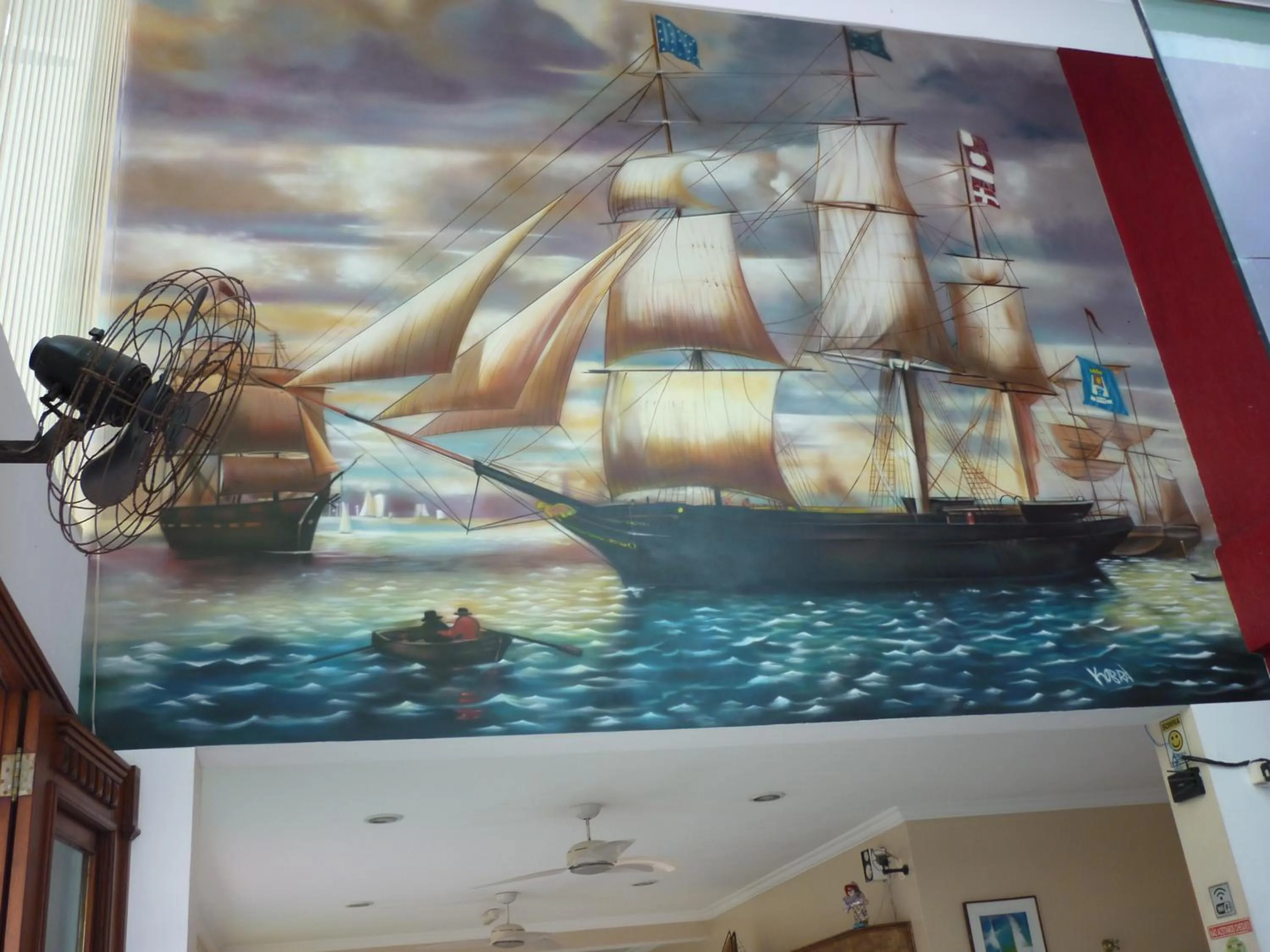 Decorative detail in Hotel Palmar