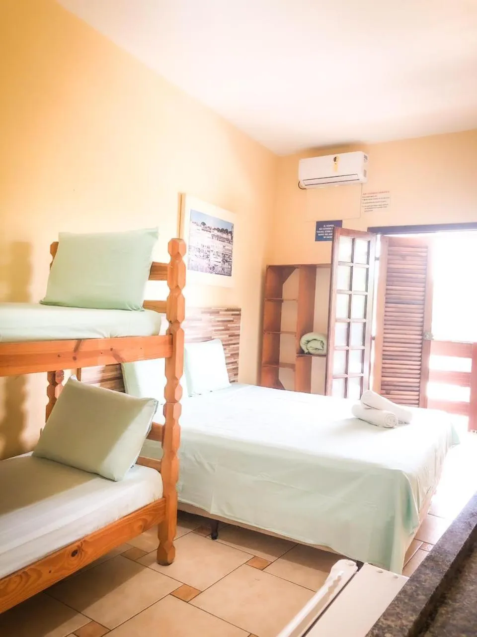 Bed in Pousada Solarium UNIDADE 1 ECONOMICA-BÁSICA