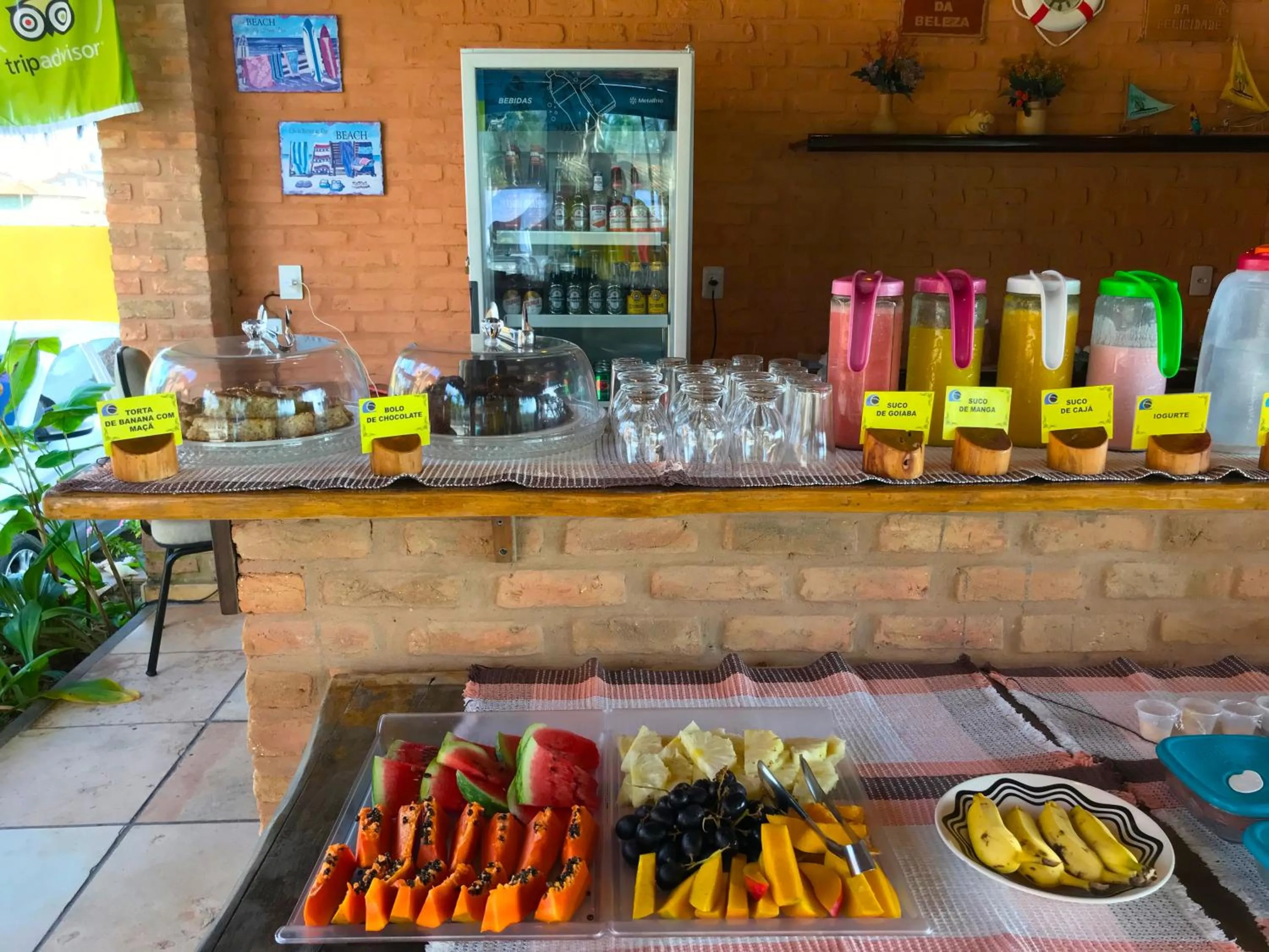 Breakfast in Hotel Pousada Beleza das Ondas