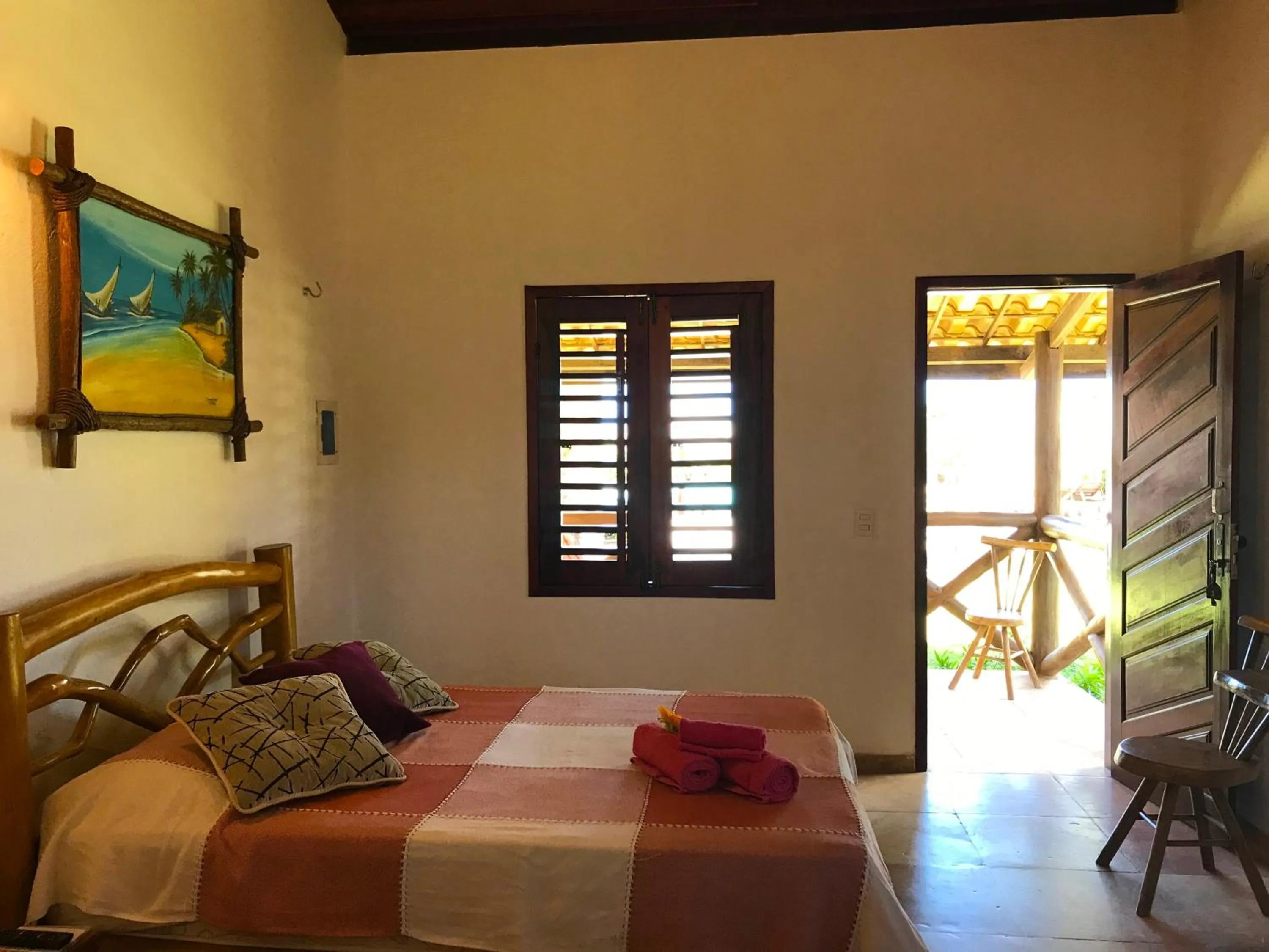 Bed in Hotel Pousada Beleza das Ondas