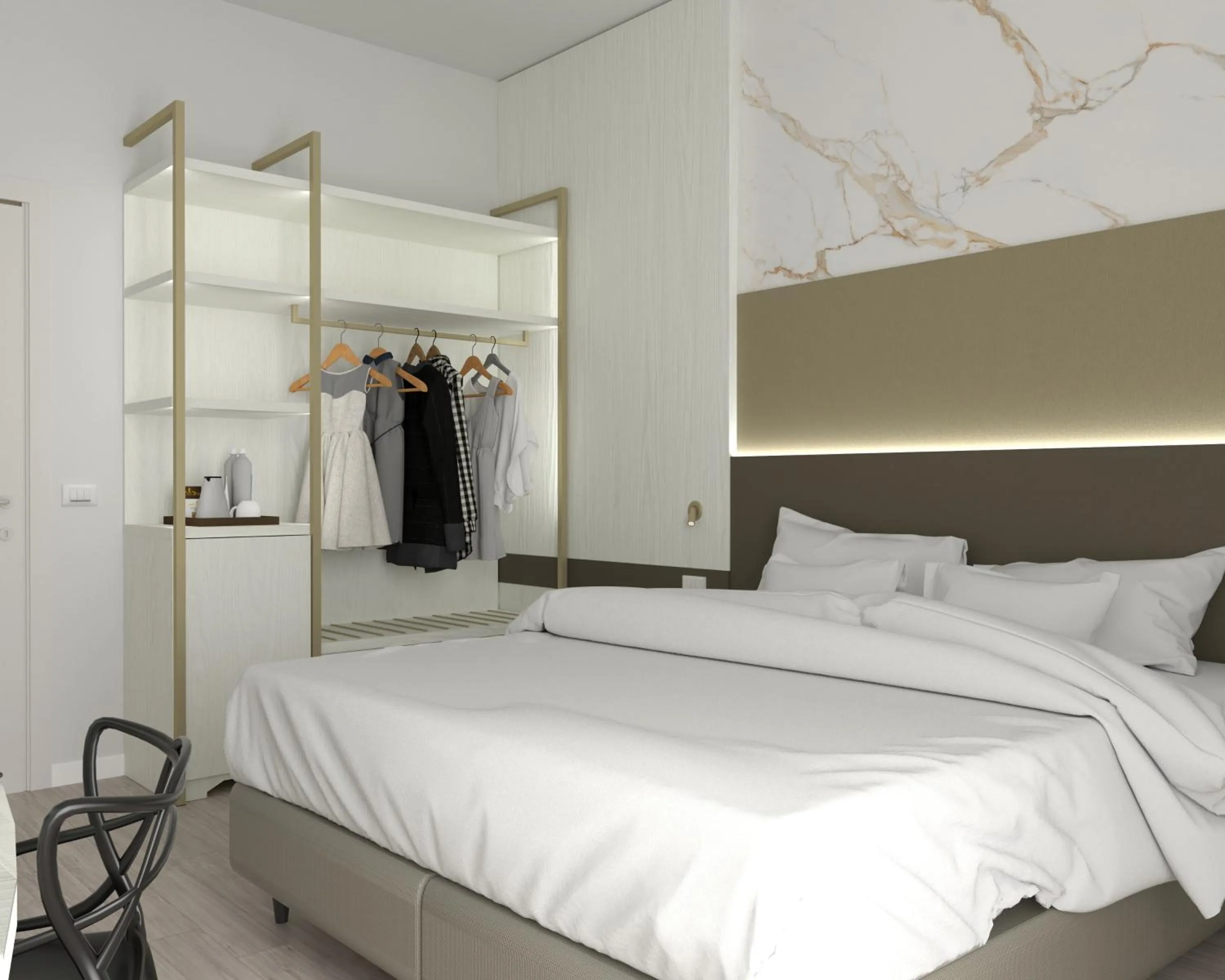 Bed in Hotel Villa Paola