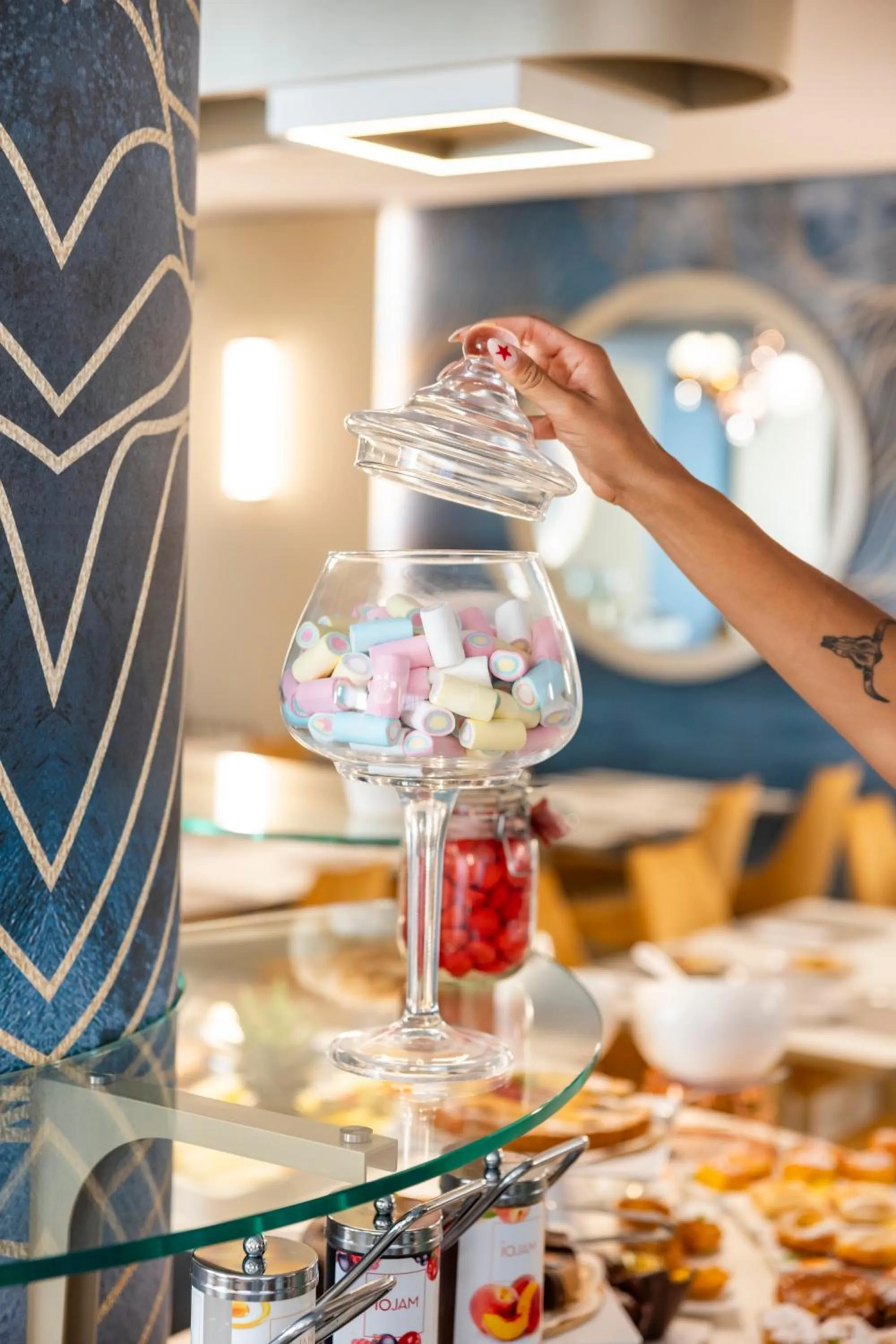 Buffet breakfast in Hotel Villa Paola