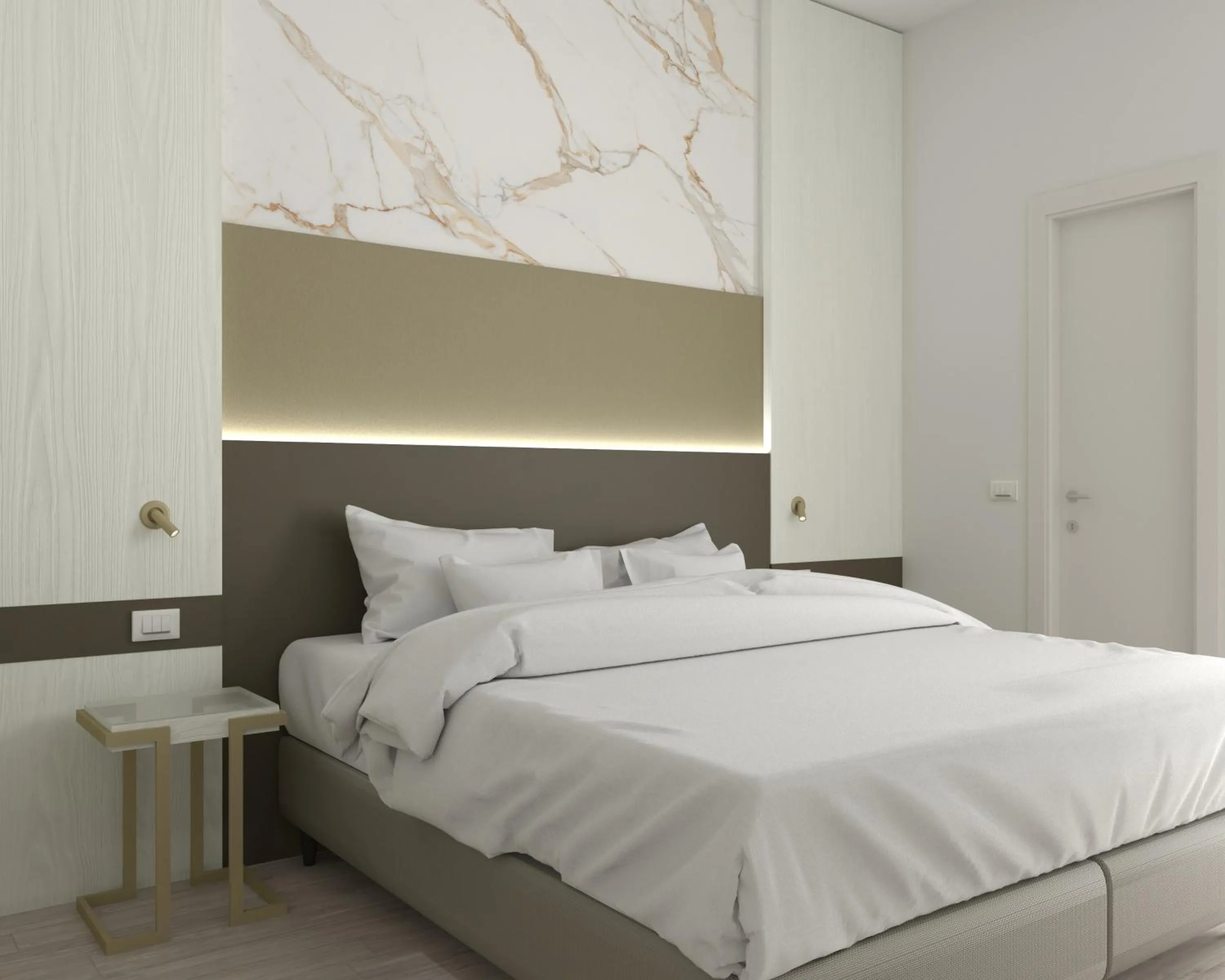 Bed in Hotel Villa Paola