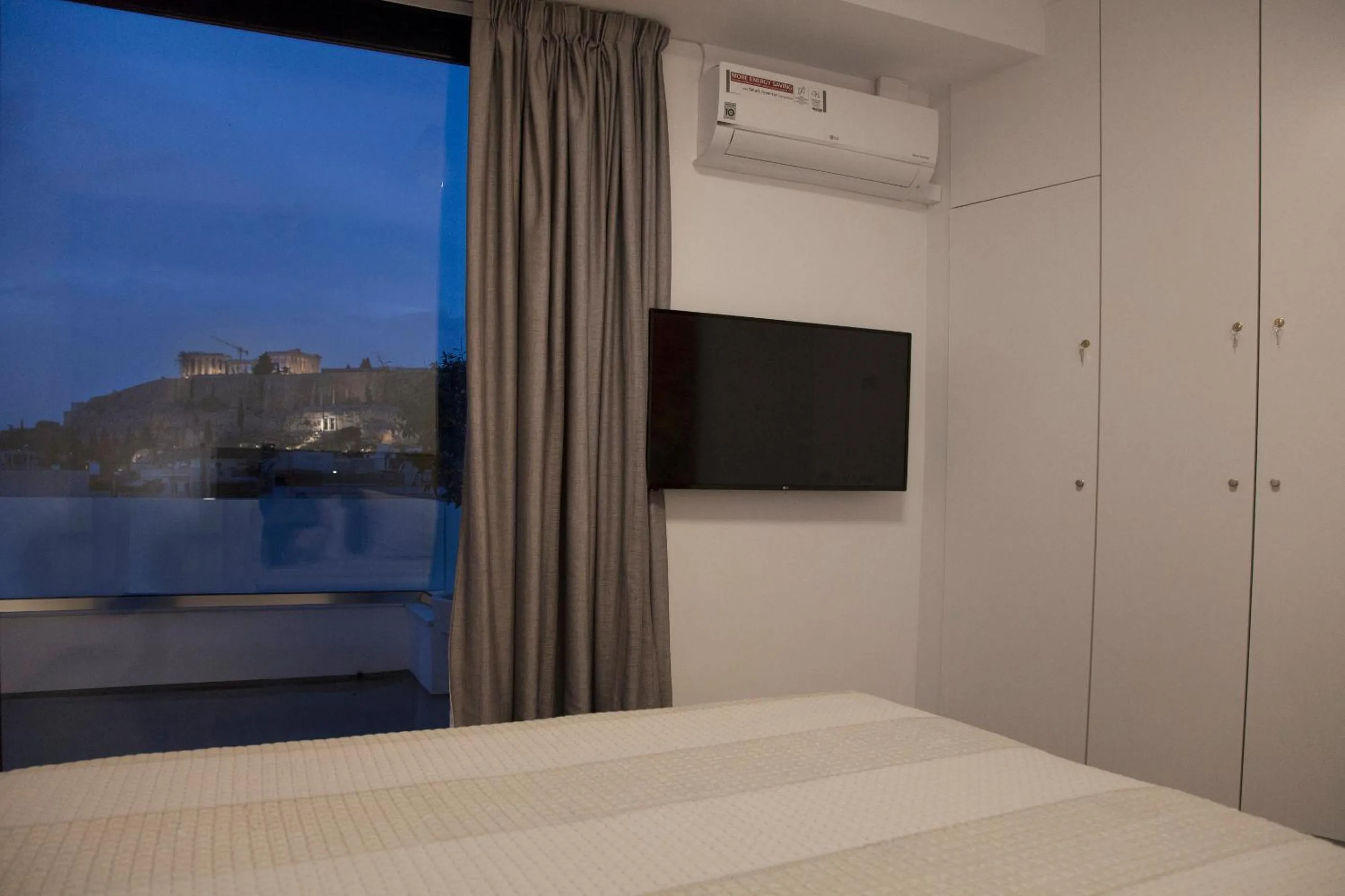 Bedroom, Bed in Luxury Penthouse touching the Acropolis by GHH