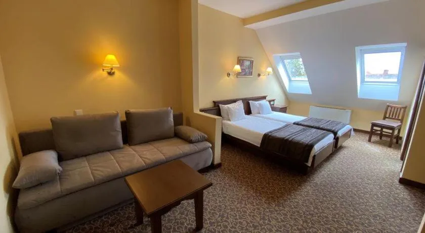 Bed in Hotel Leul de Aur