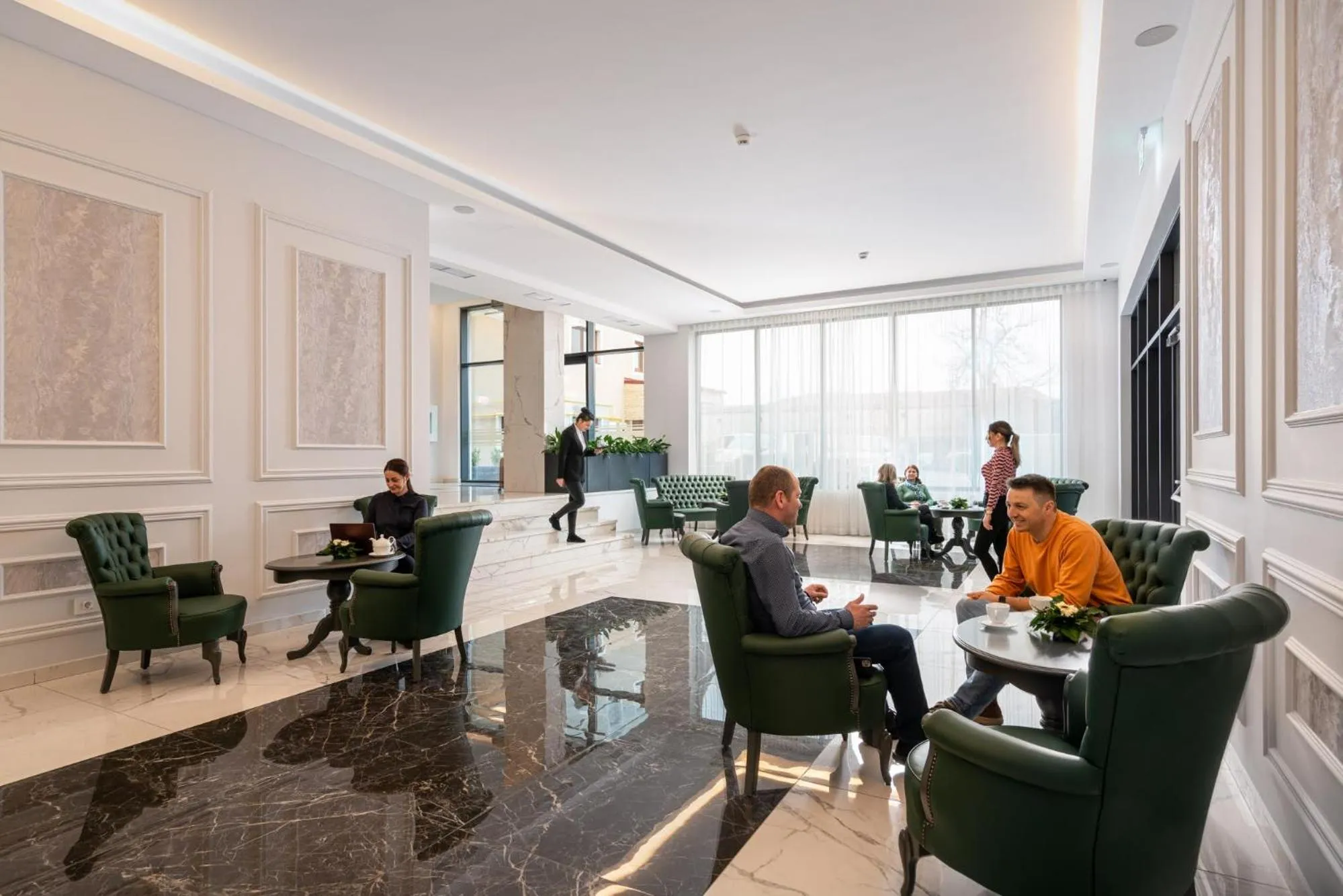 Lobby or reception in Hotel Leul de Aur