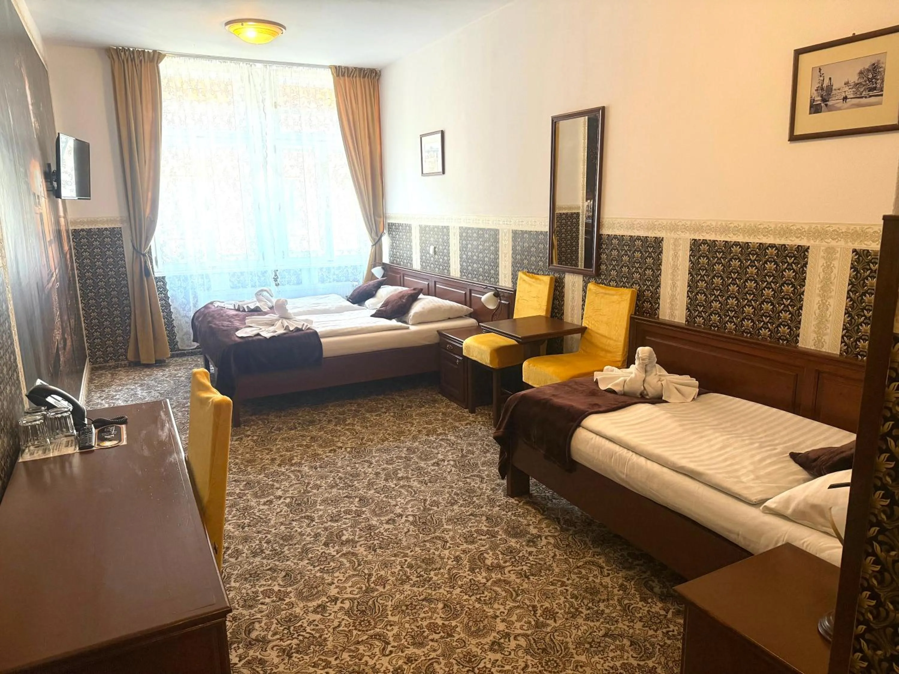 Bed in Hotel Liliova Prague Old Town