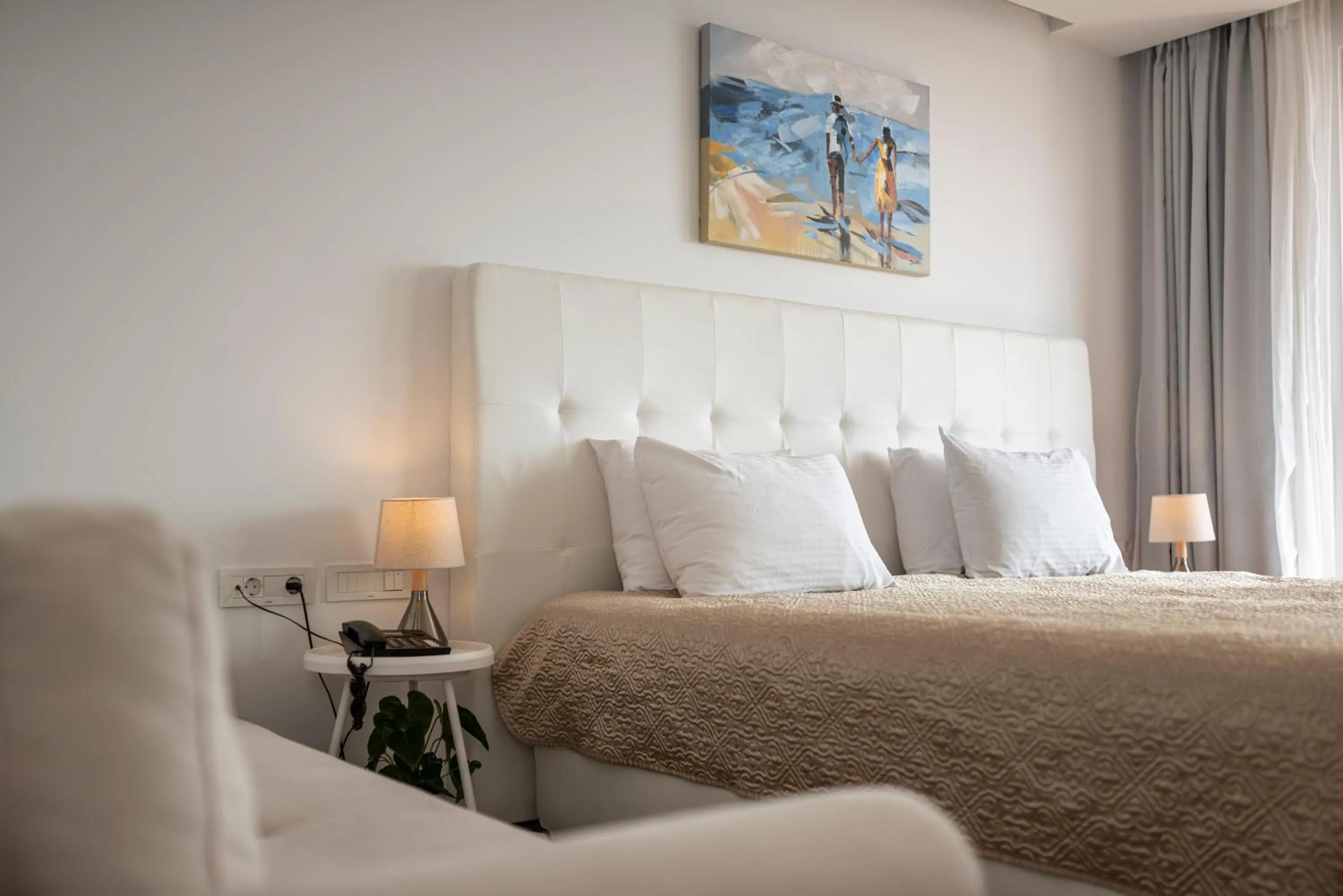 Bed in White Rock of Kos Hotel - Adults only