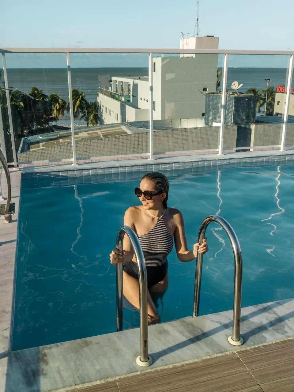 Pool view in Oriental Praia Hotel