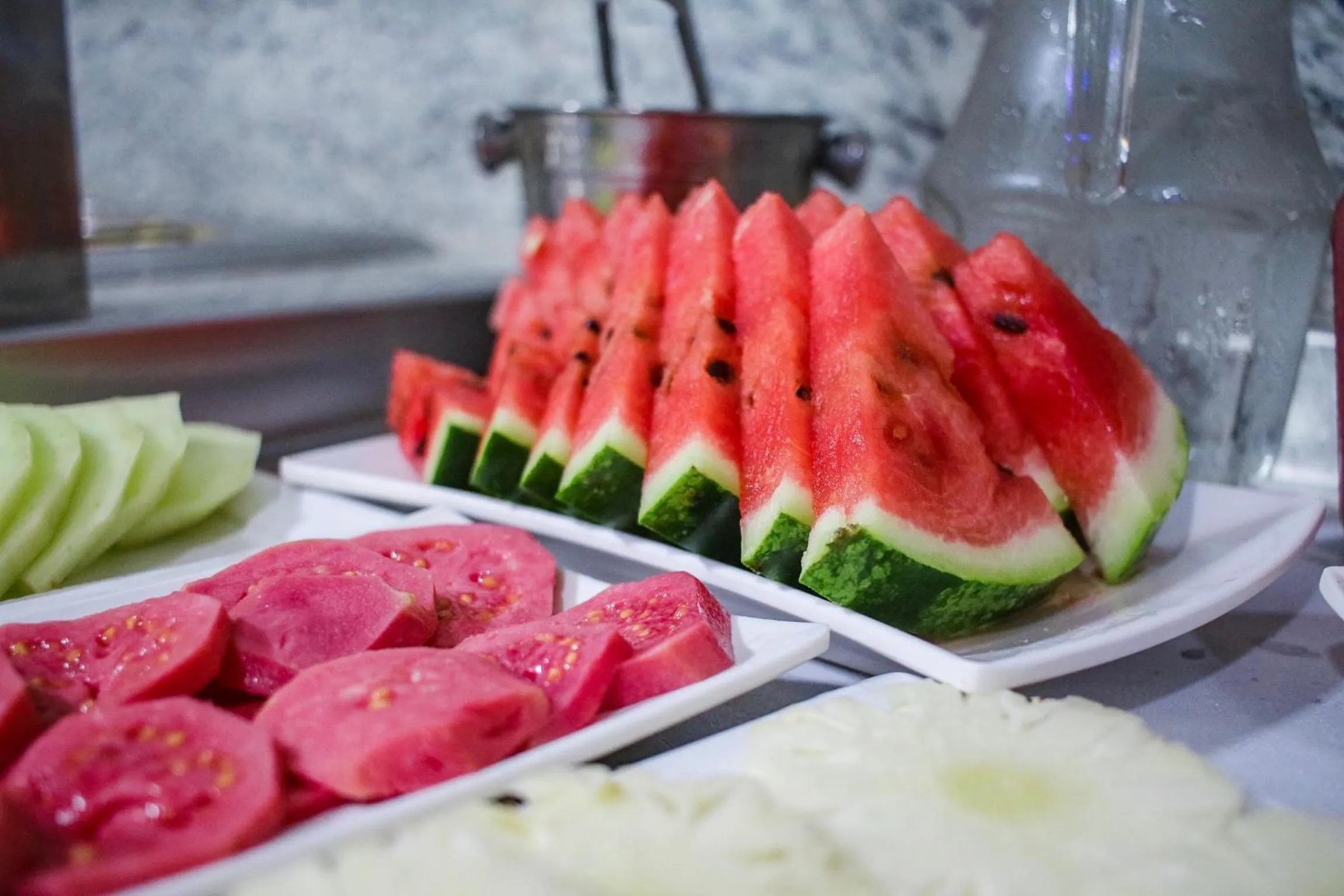 Buffet breakfast in Oriental Praia Hotel