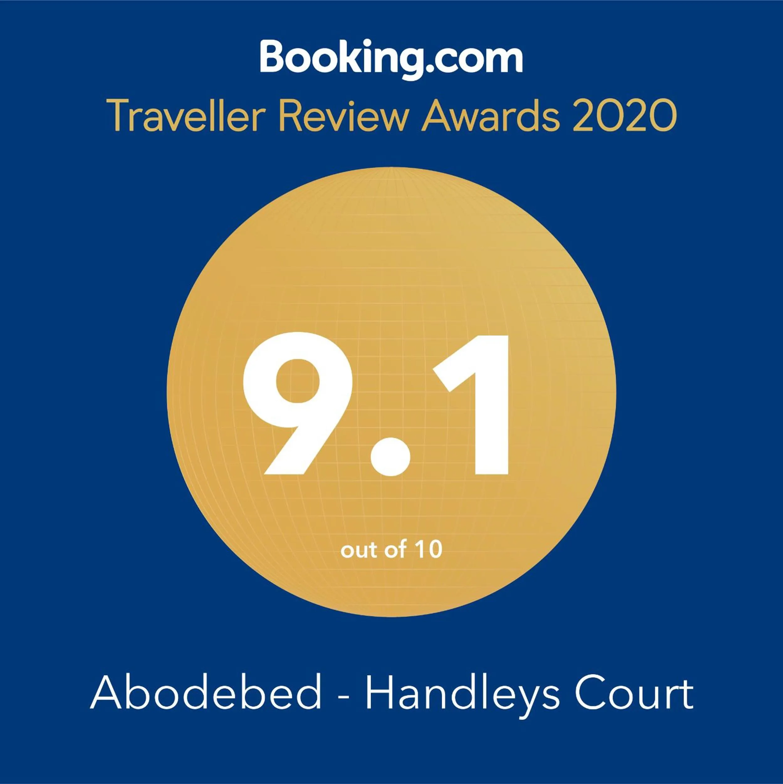 Certificate/Award in Abodebed - Handleys Court