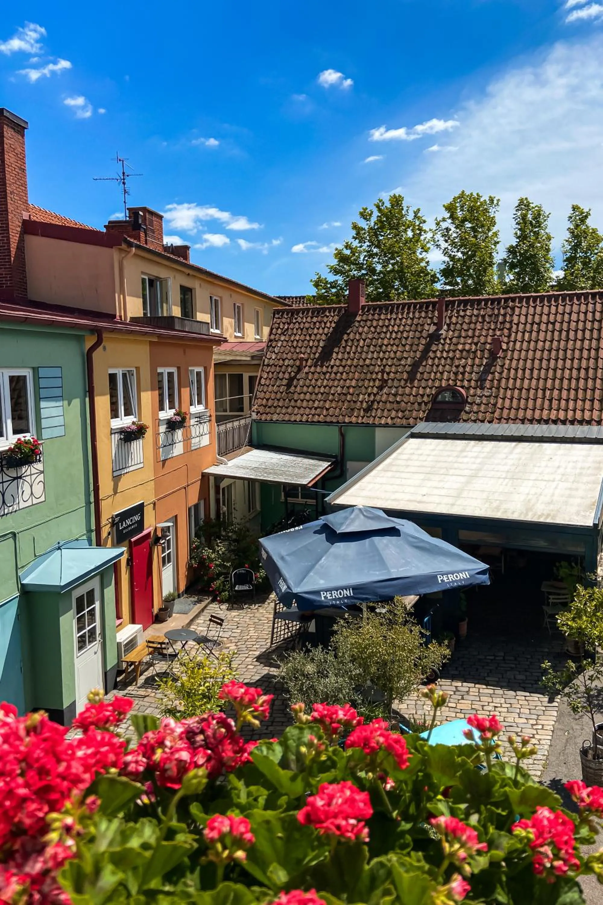 Garden view in Gårdens & Apotekarns B&B