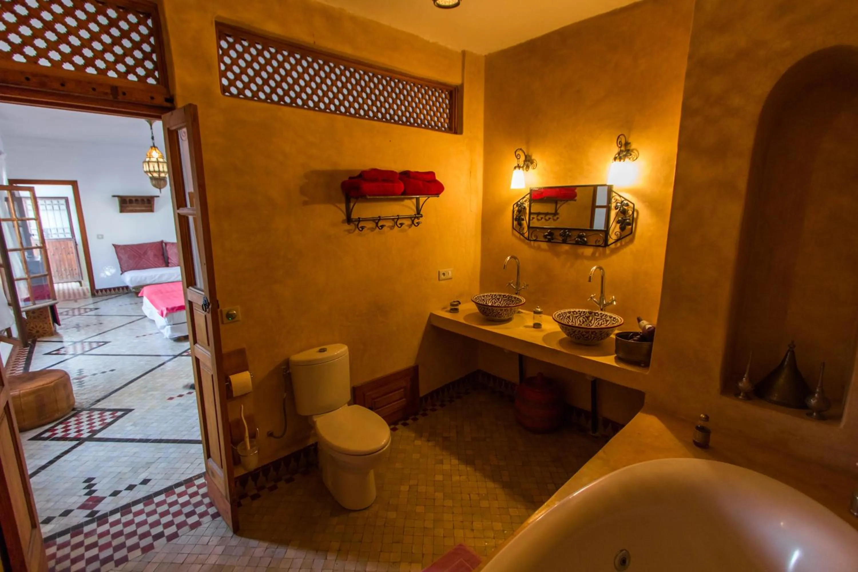Bathroom in Riad 53 Fes - Luxury Oasis