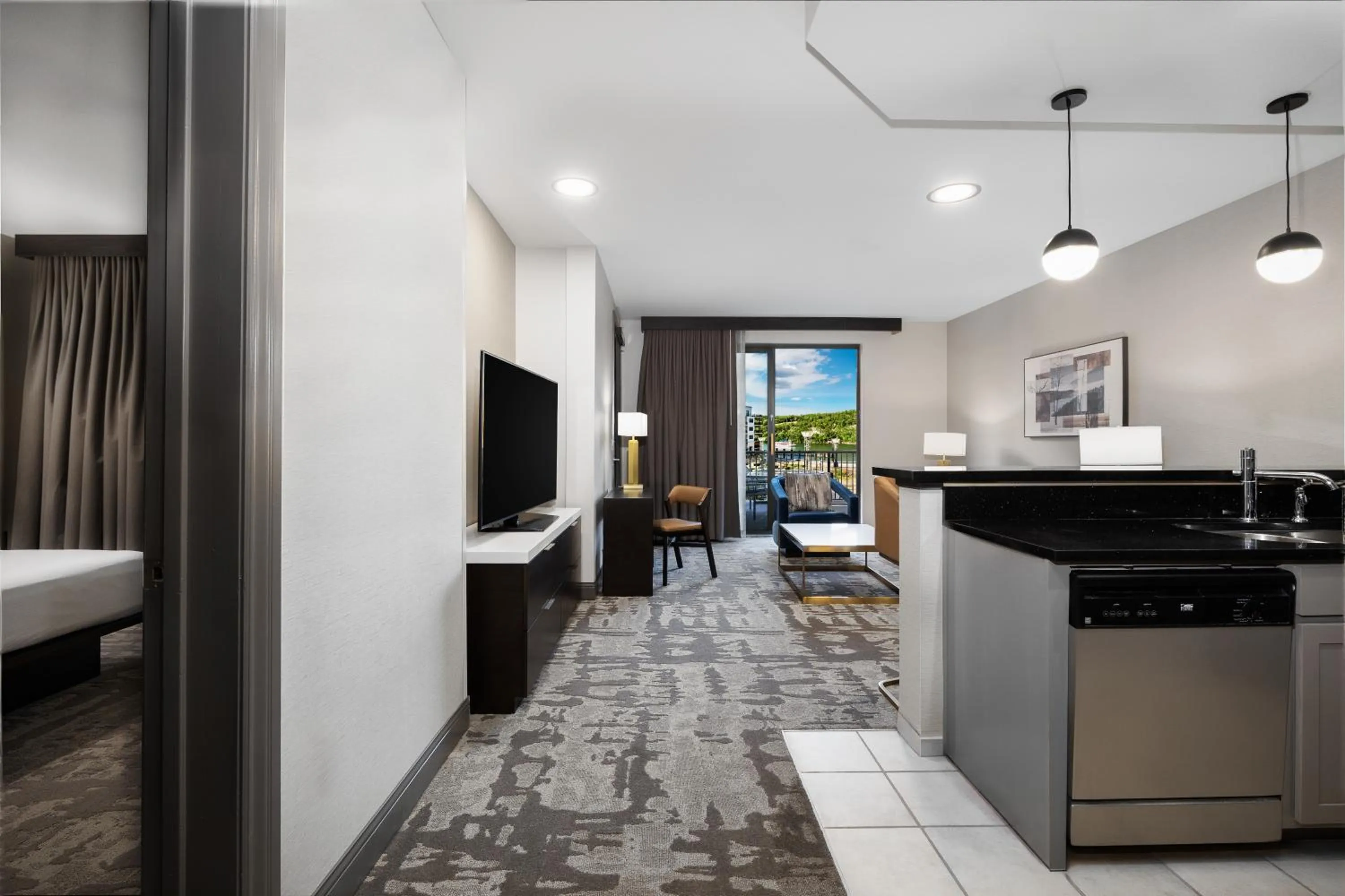 Living room in Hilton Promenade Branson Landing