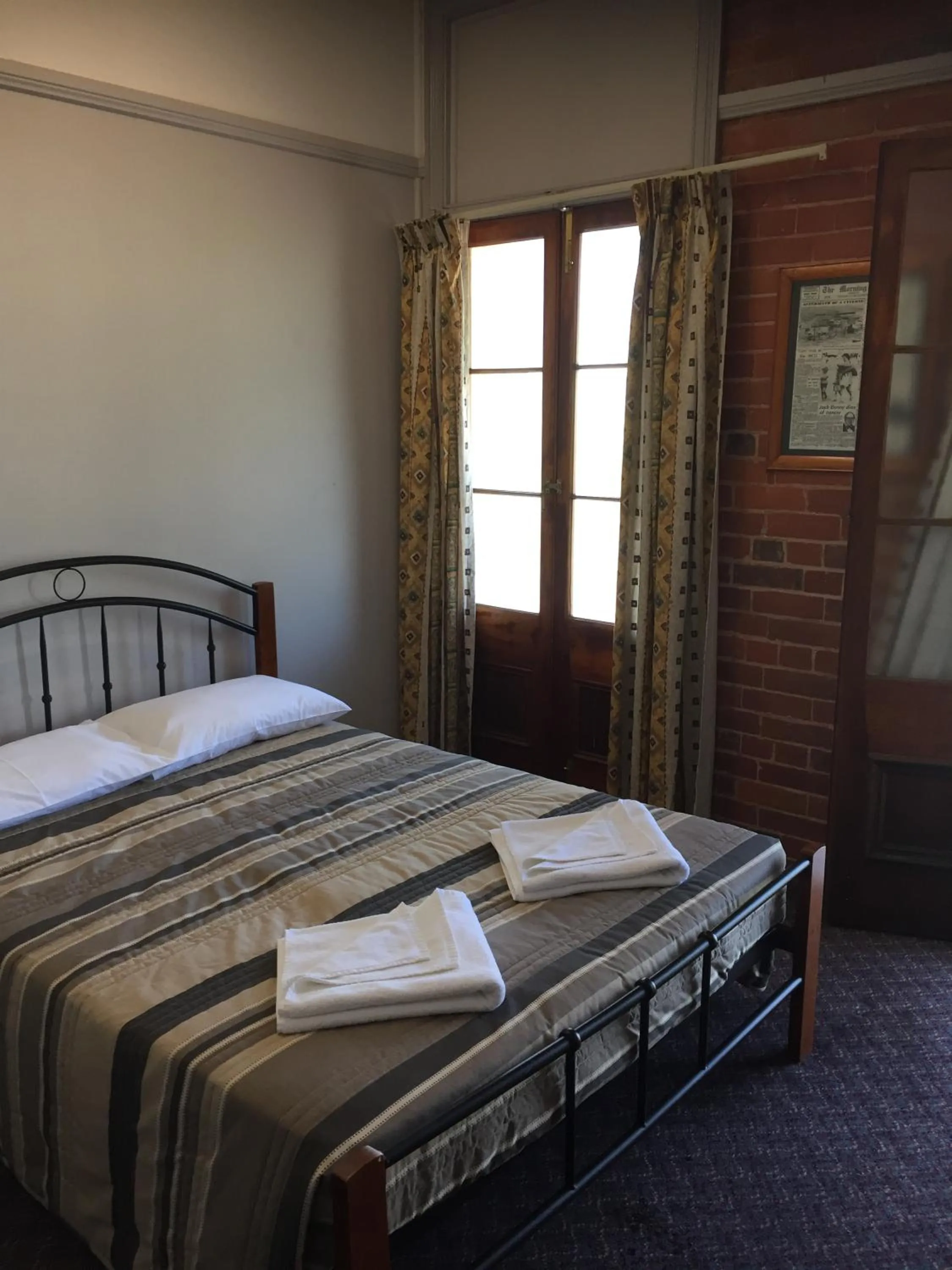 Bed in Heritage Hotel Rockhampton