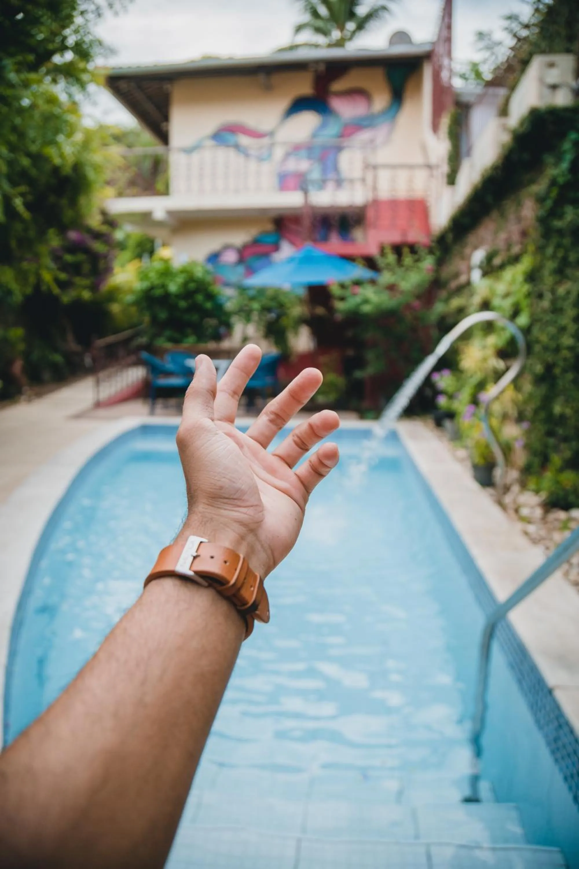 Swimming pool in Pousada Baobá e SPA