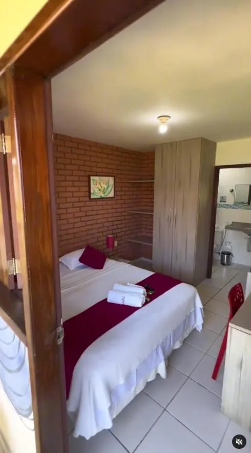 Bed in Pousada Baobá e SPA