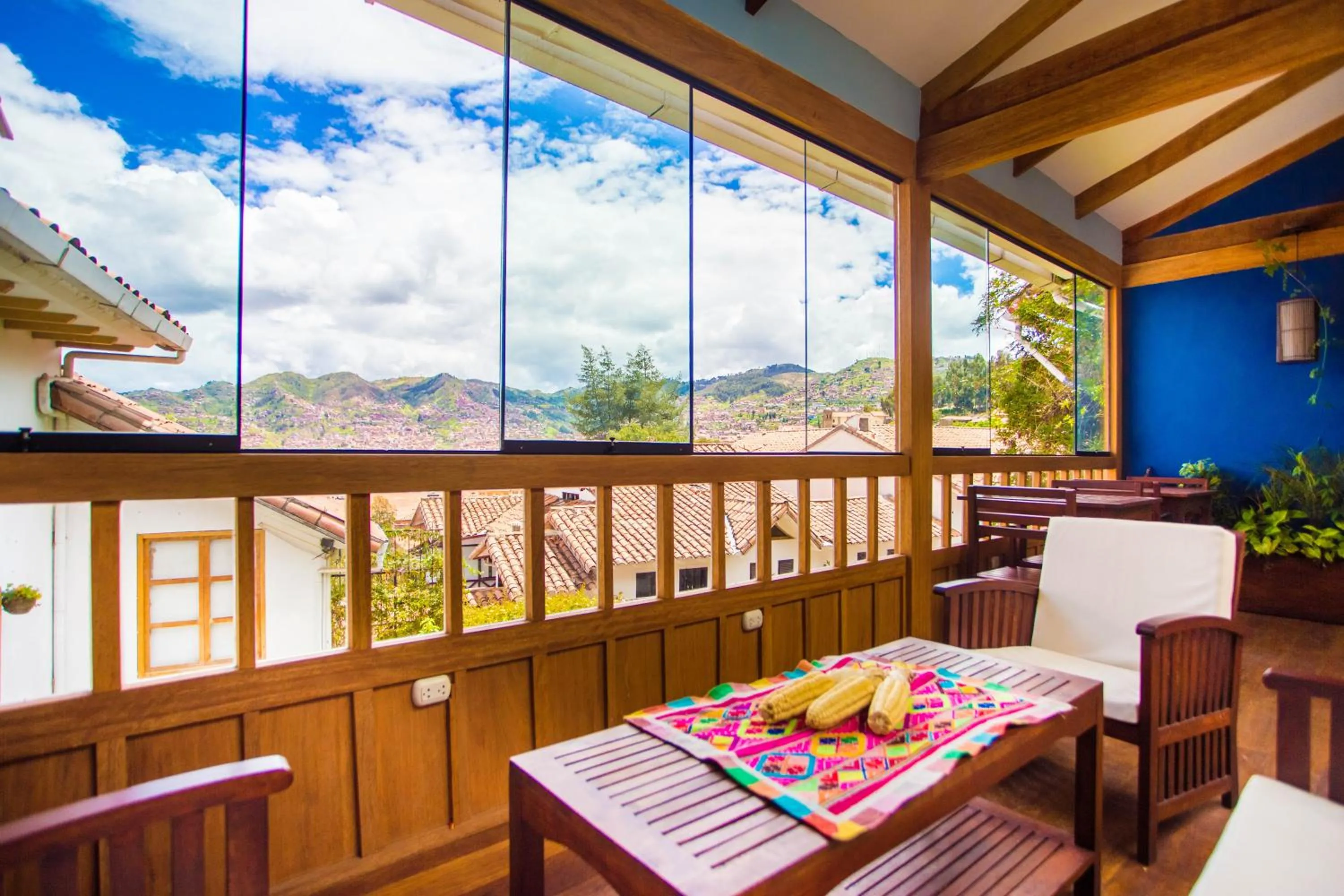 Balcony/Terrace in Eco-Hotel Pension Alemana