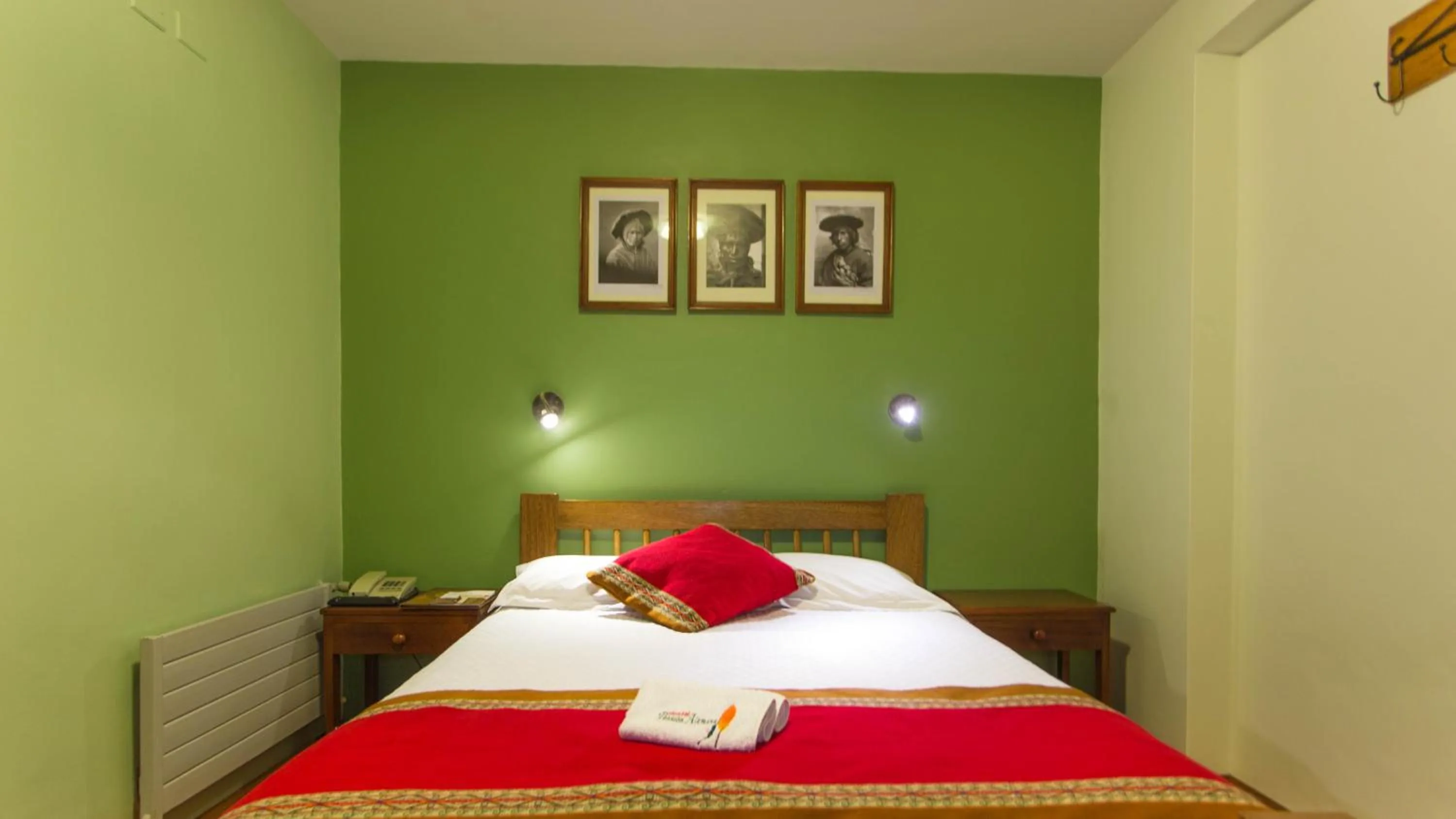 Bed in Eco-Hotel Pension Alemana