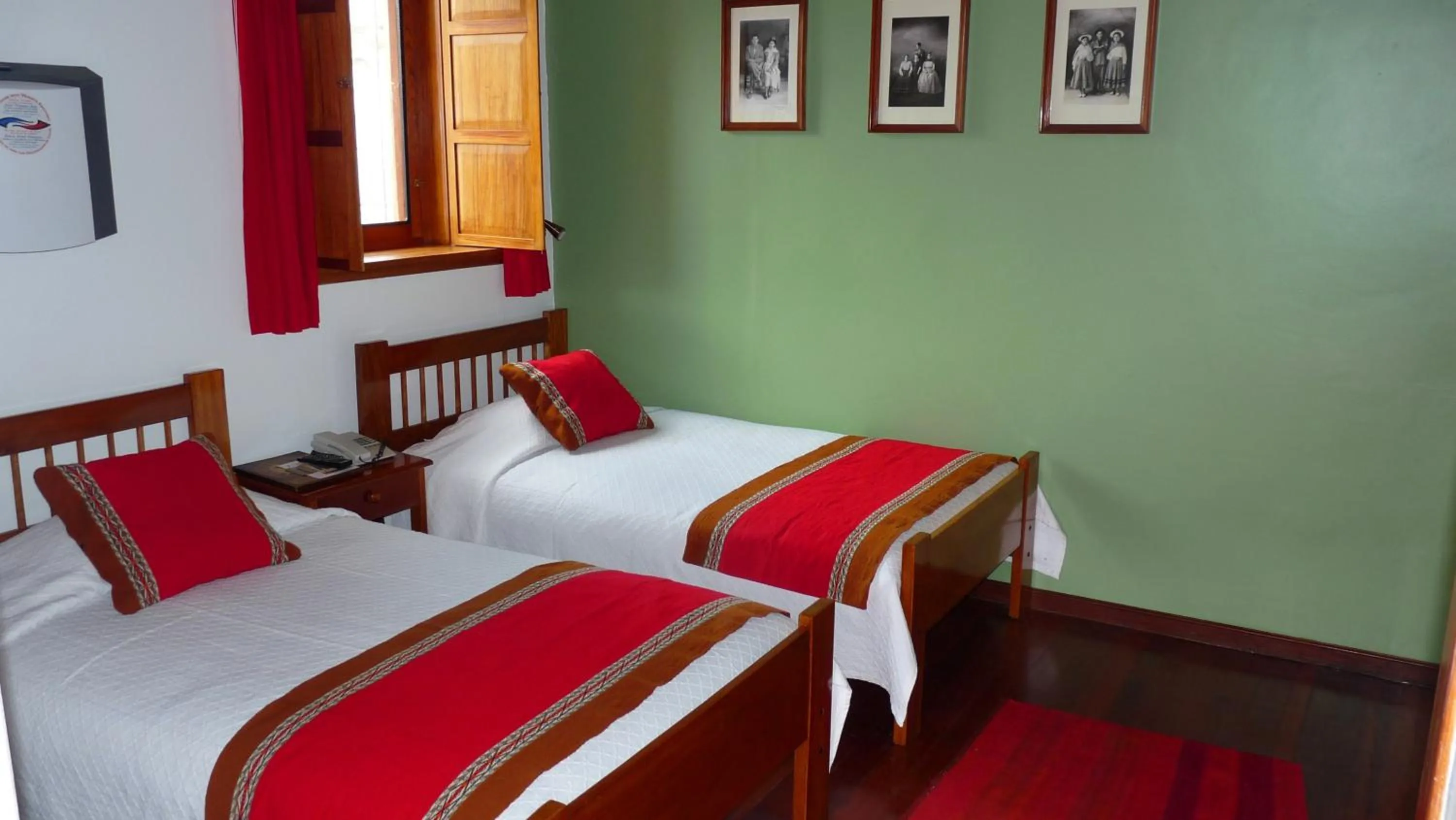 Bed in Eco-Hotel Pension Alemana