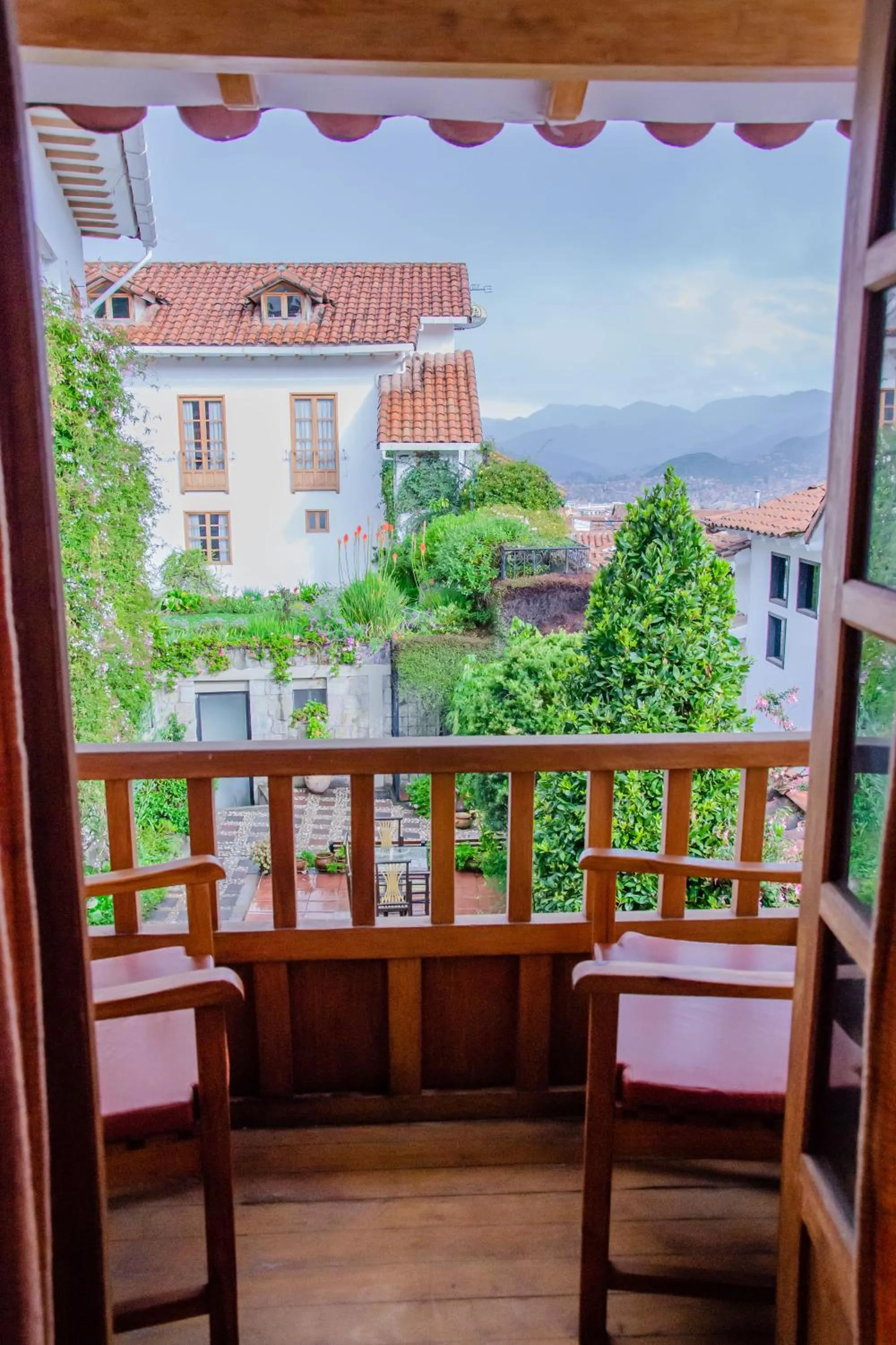 Balcony/Terrace in Eco-Hotel Pension Alemana