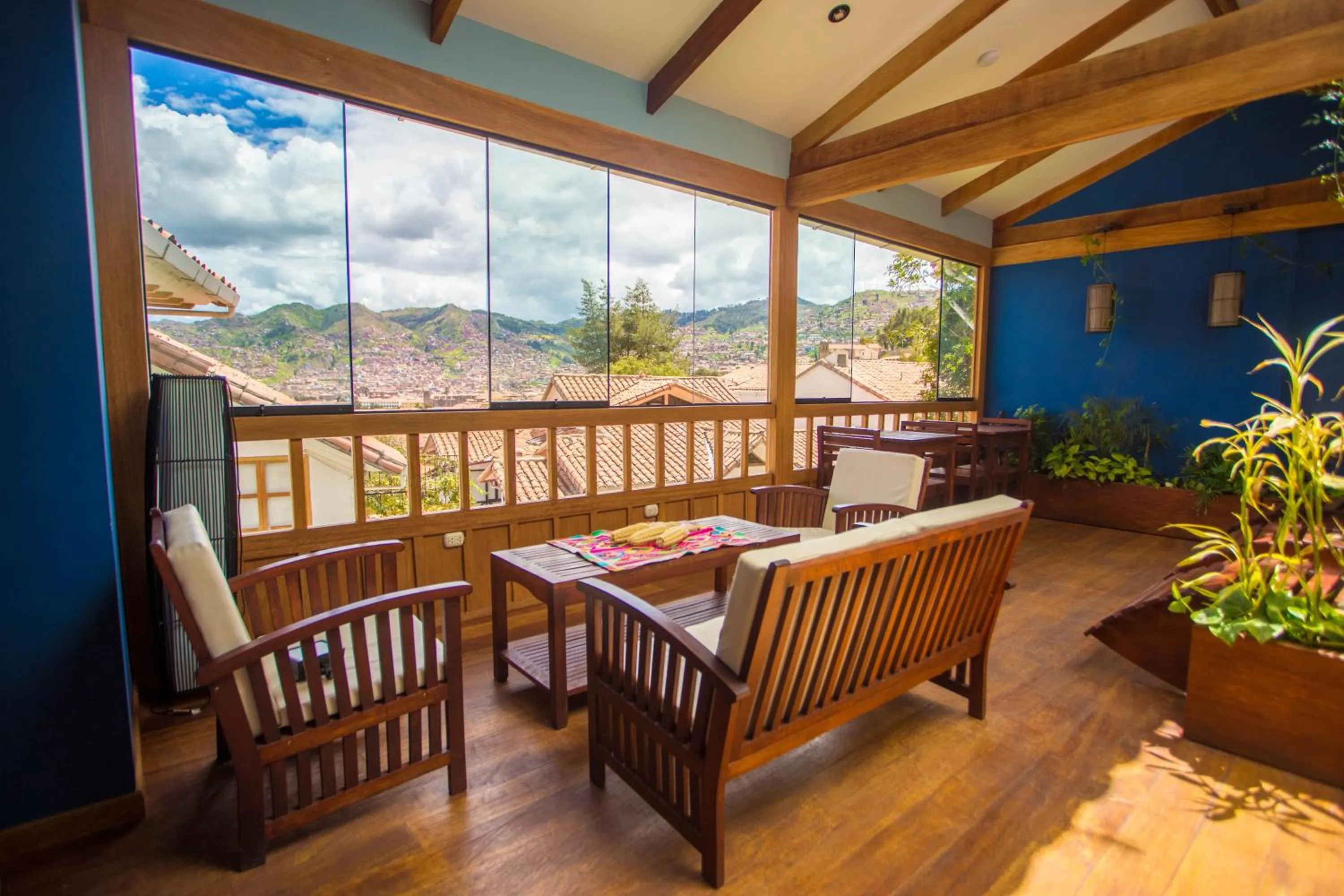 Balcony/Terrace in Eco-Hotel Pension Alemana