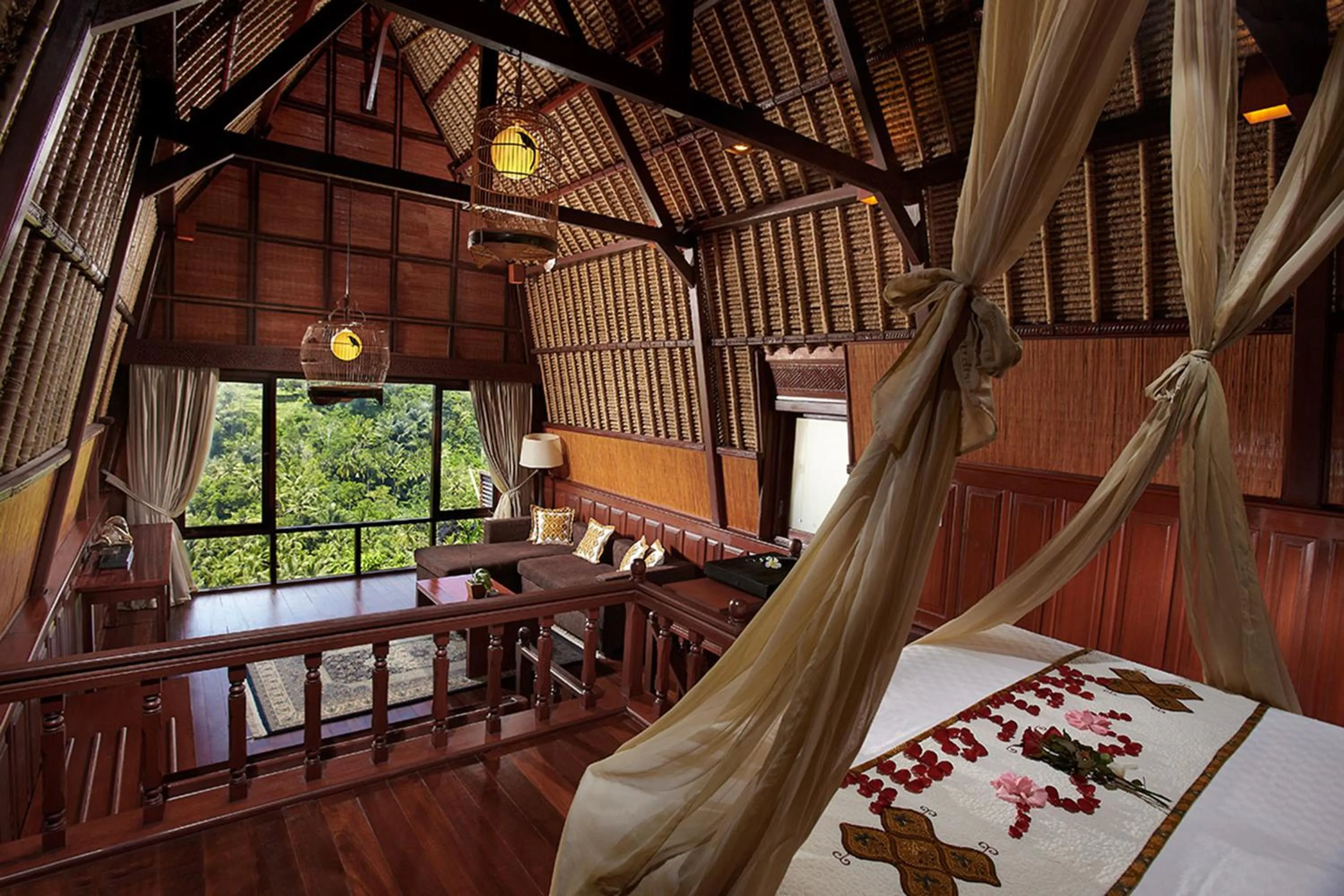Bedroom, Bed in Kupu Kupu Barong Villas and Tree Spa by L’OCCITANE