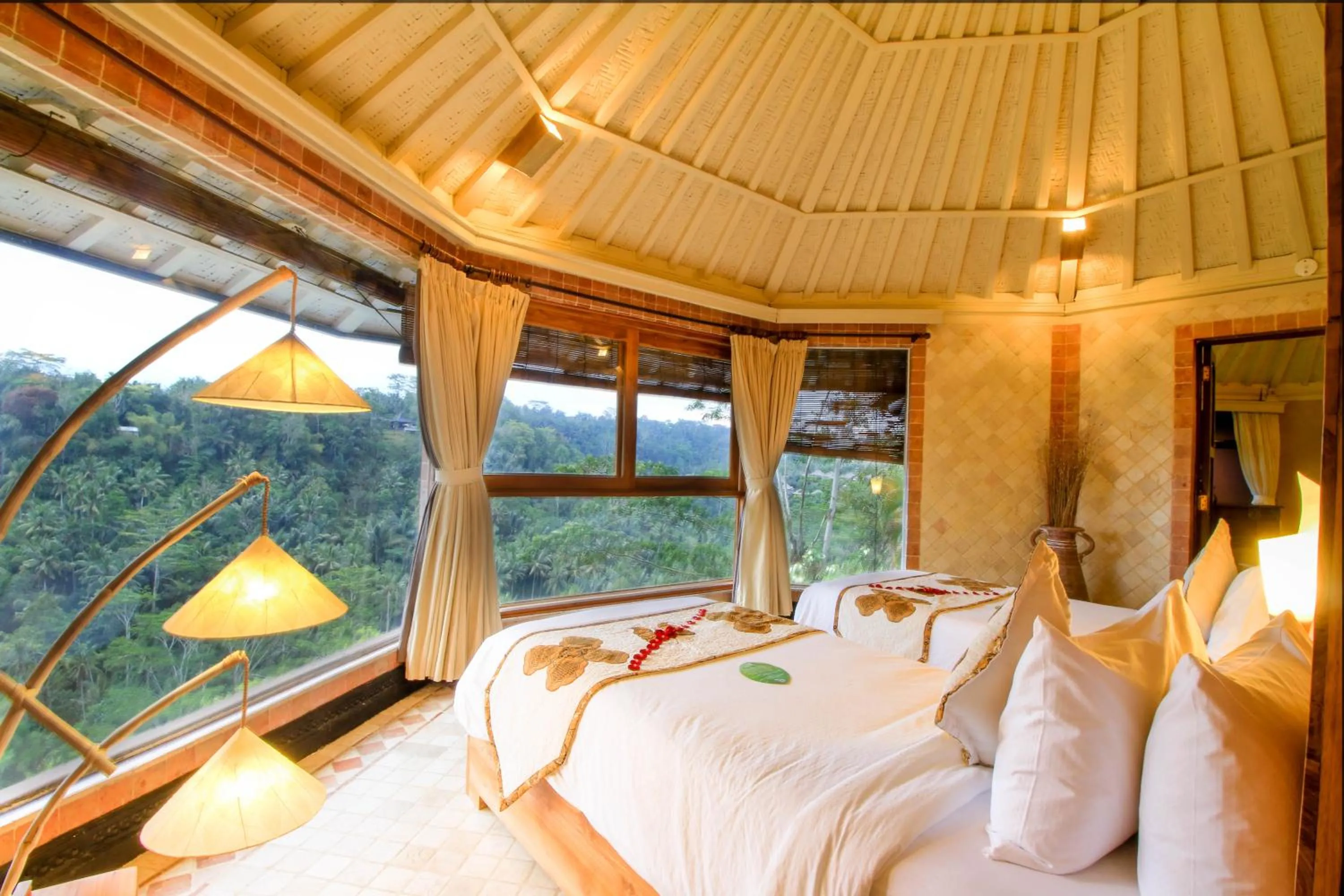 Bedroom, Bed in Kupu Kupu Barong Villas and Tree Spa by L’OCCITANE