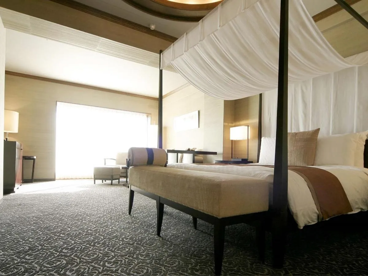 Bed in Atami Season Hotel