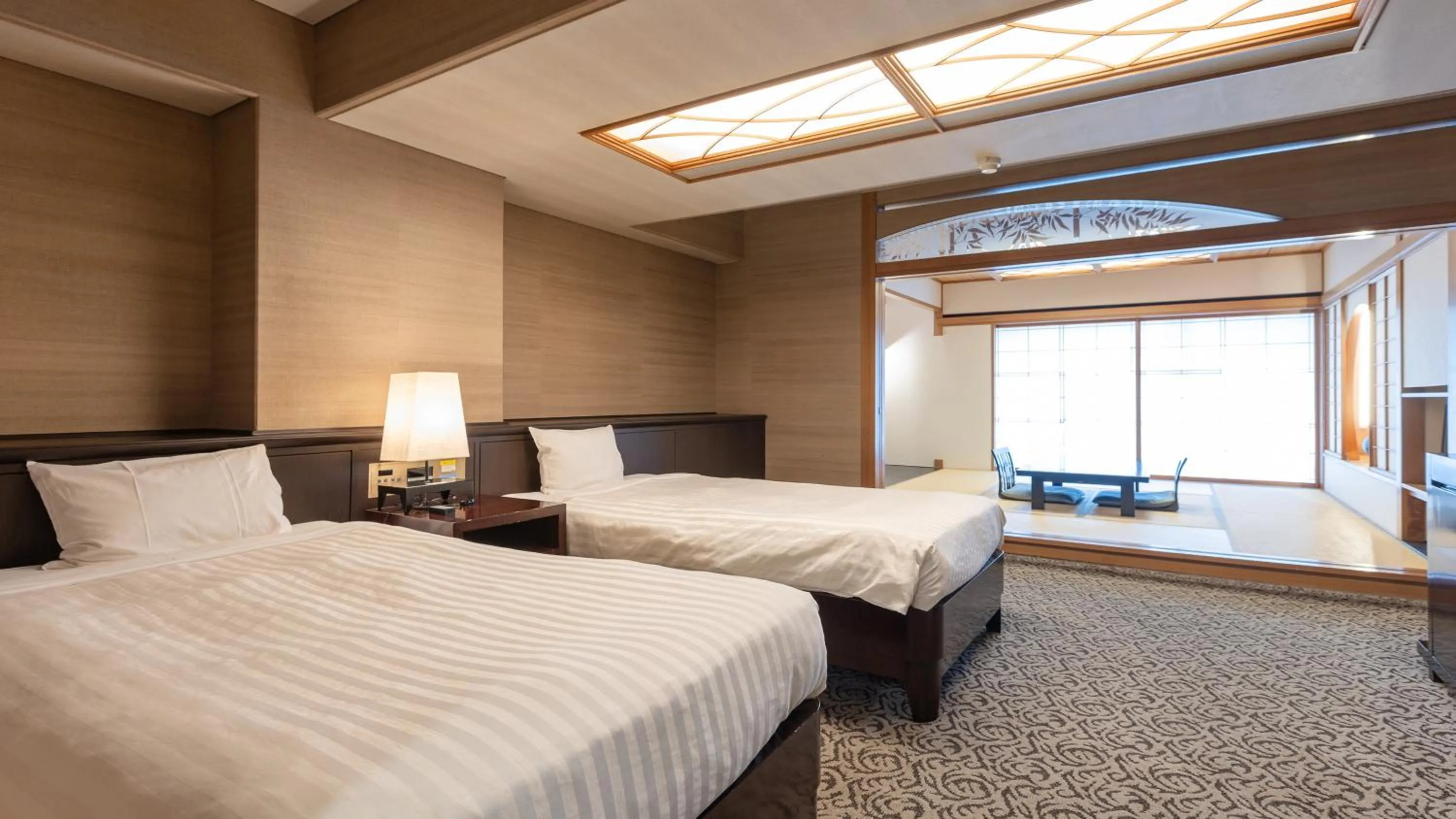 Bed in Atami Season Hotel