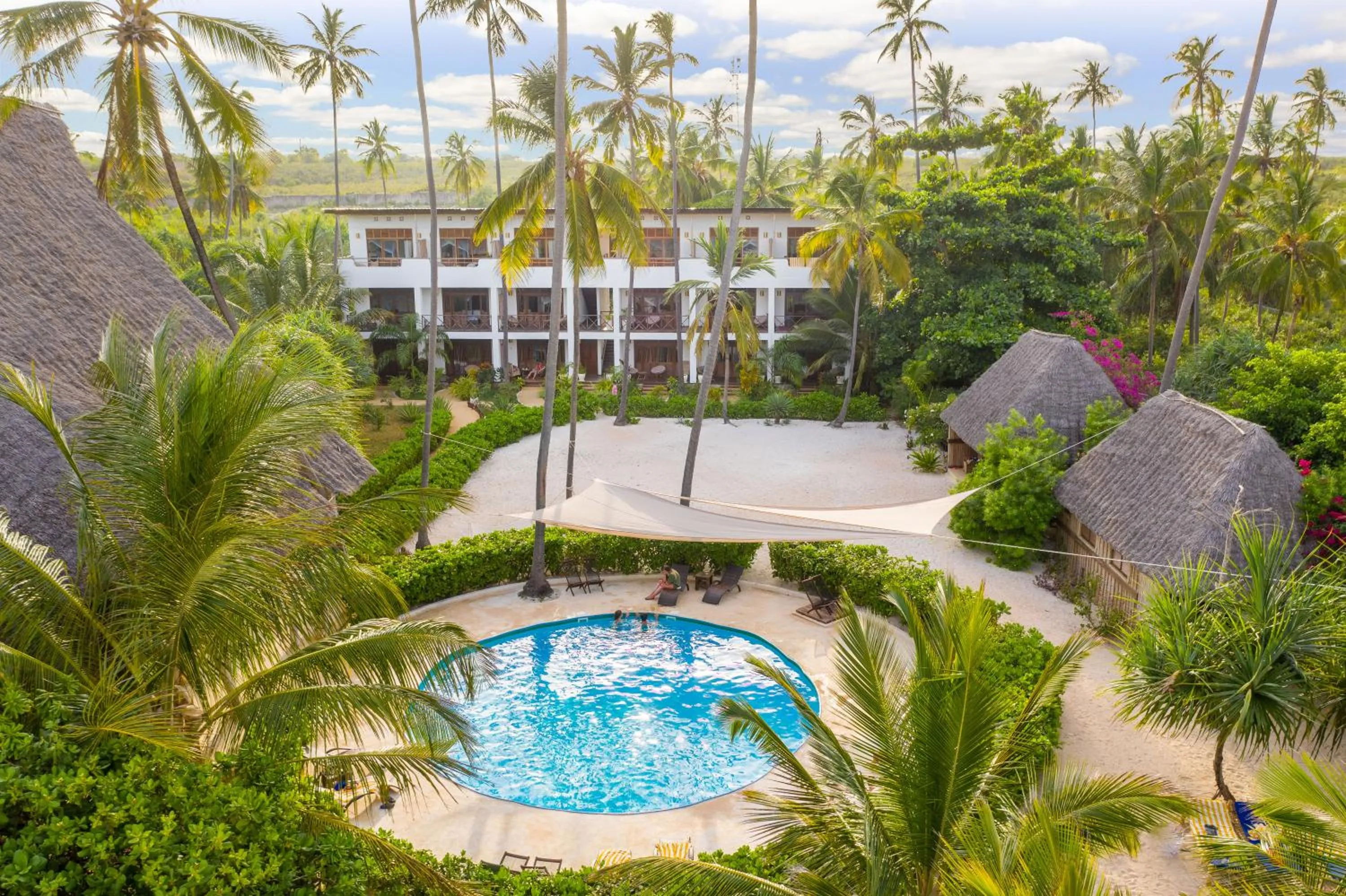 Pool view in Zanzibar Magic Boutique Hotel