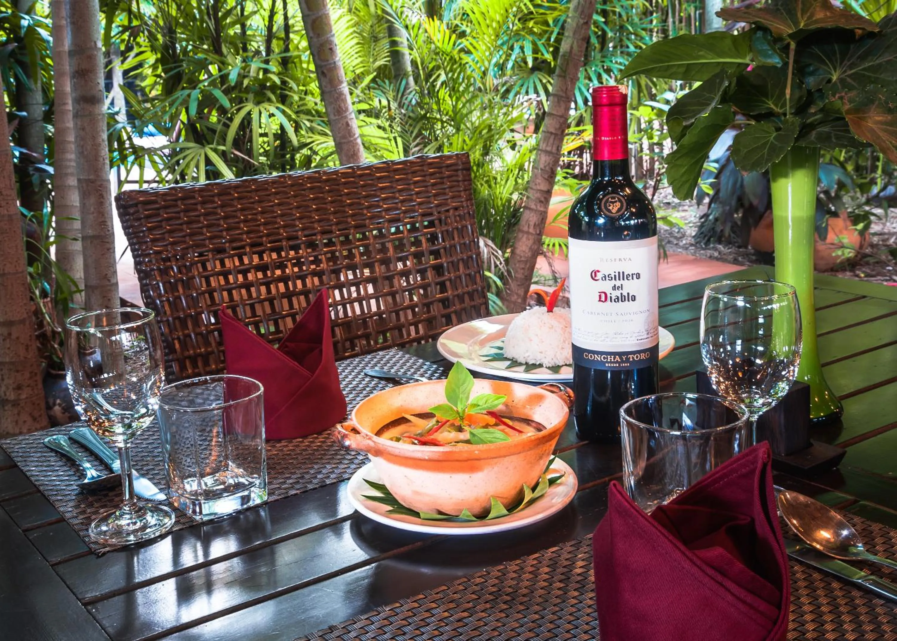 Food close-up in Pavillon Indochine Boutique - Hotel