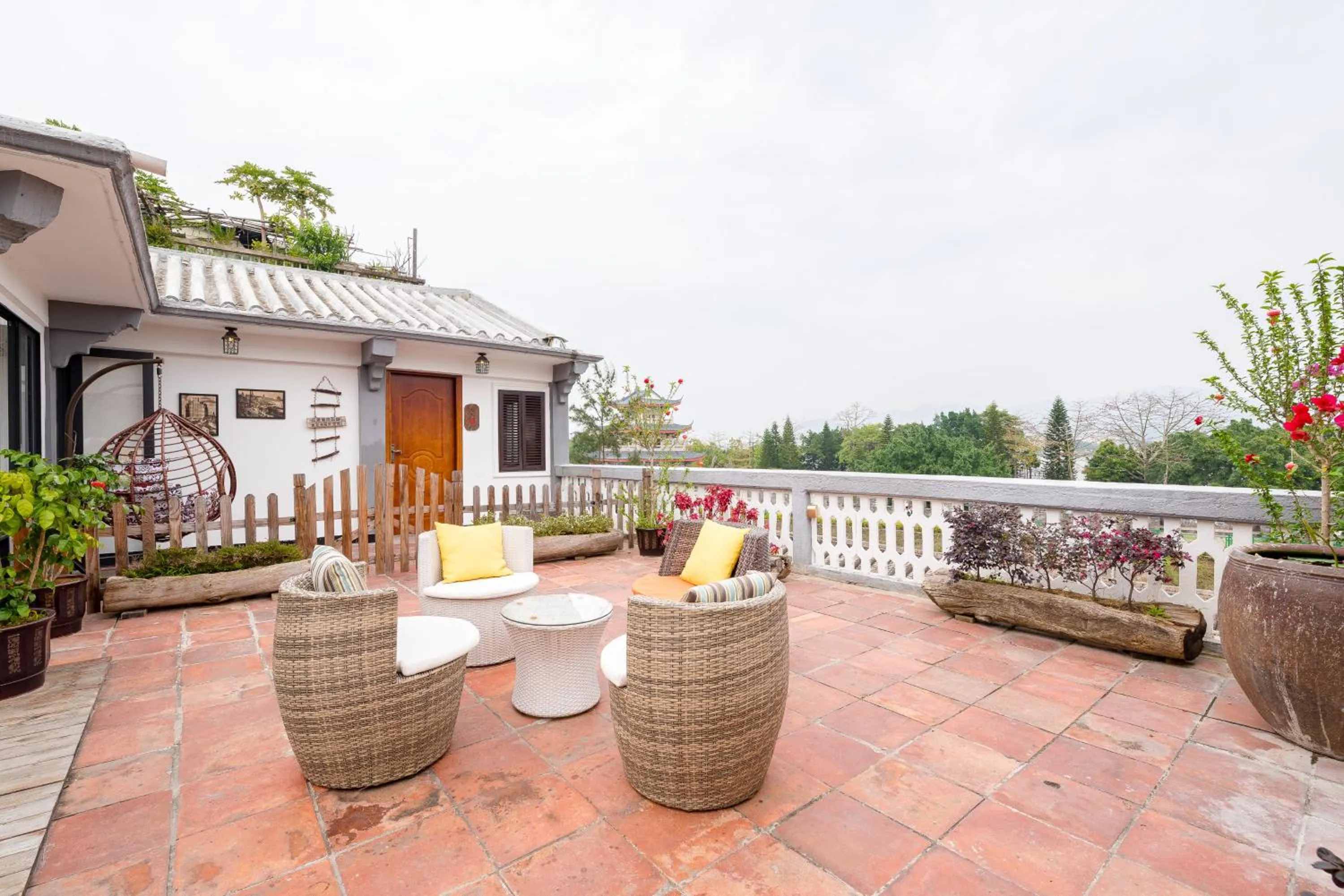 Balcony/Terrace in Mumian inn