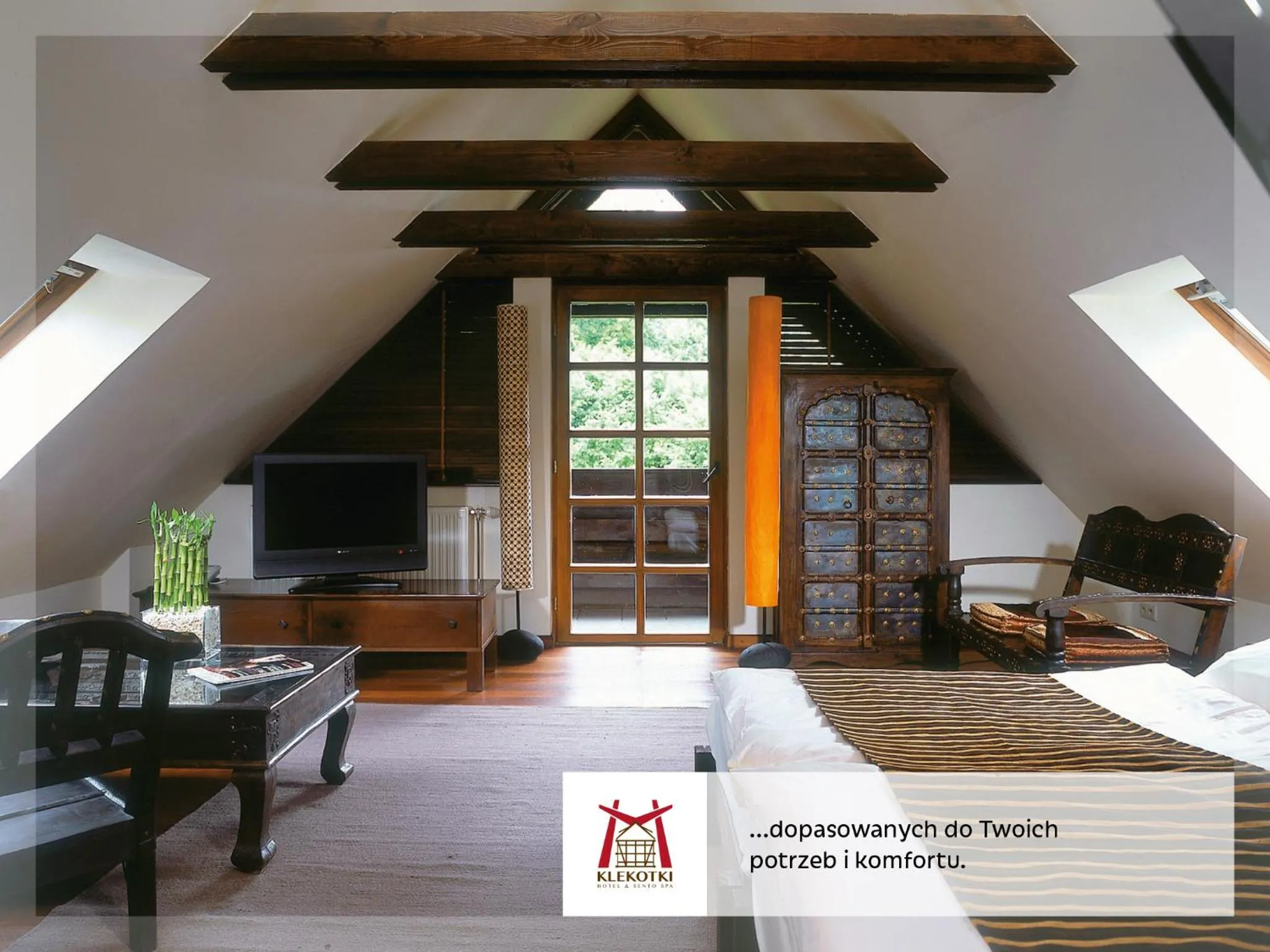 Bed in Młyn Klekotki Spa Resort