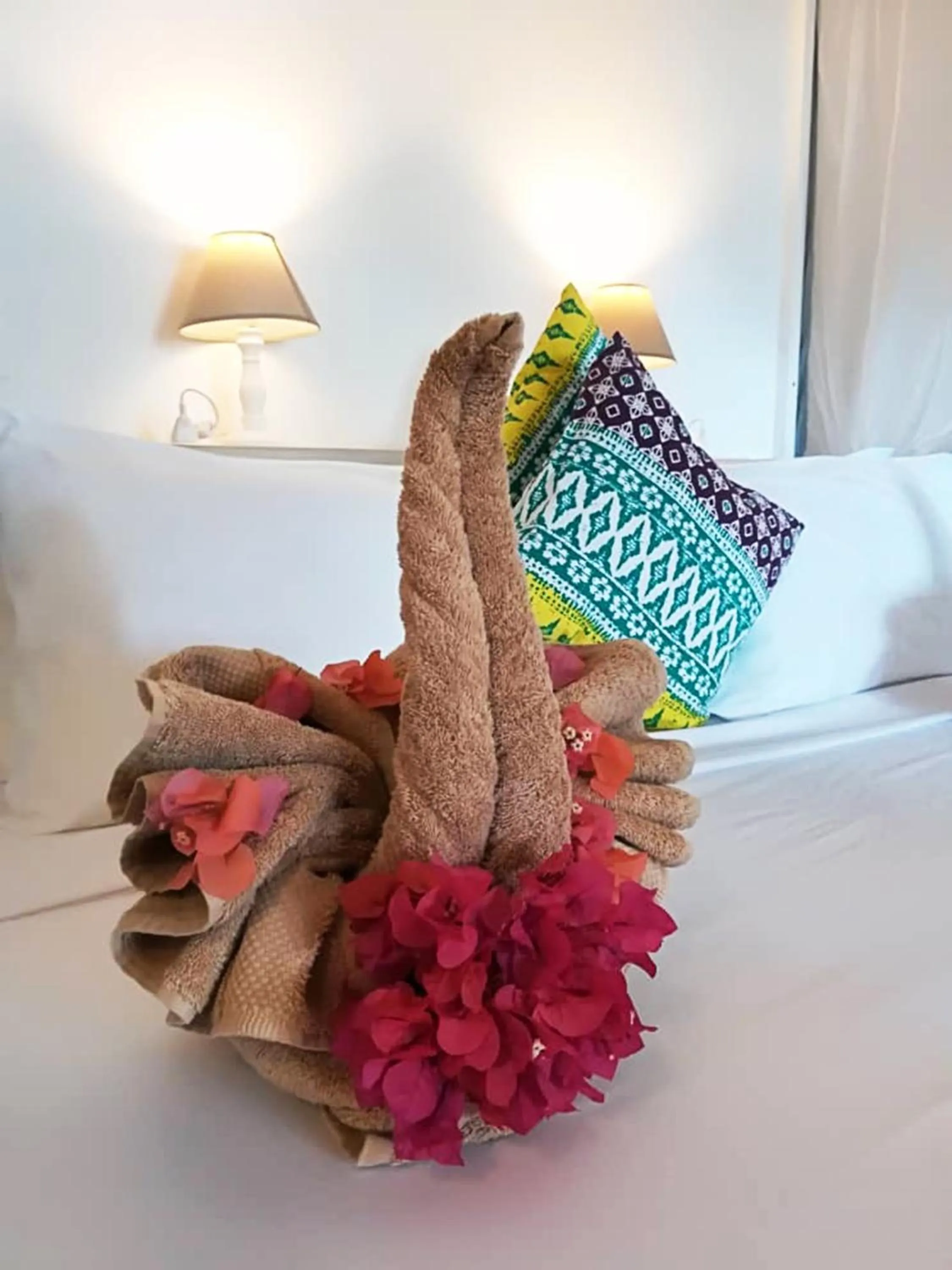 Decorative detail, Bed in Villa Huruma