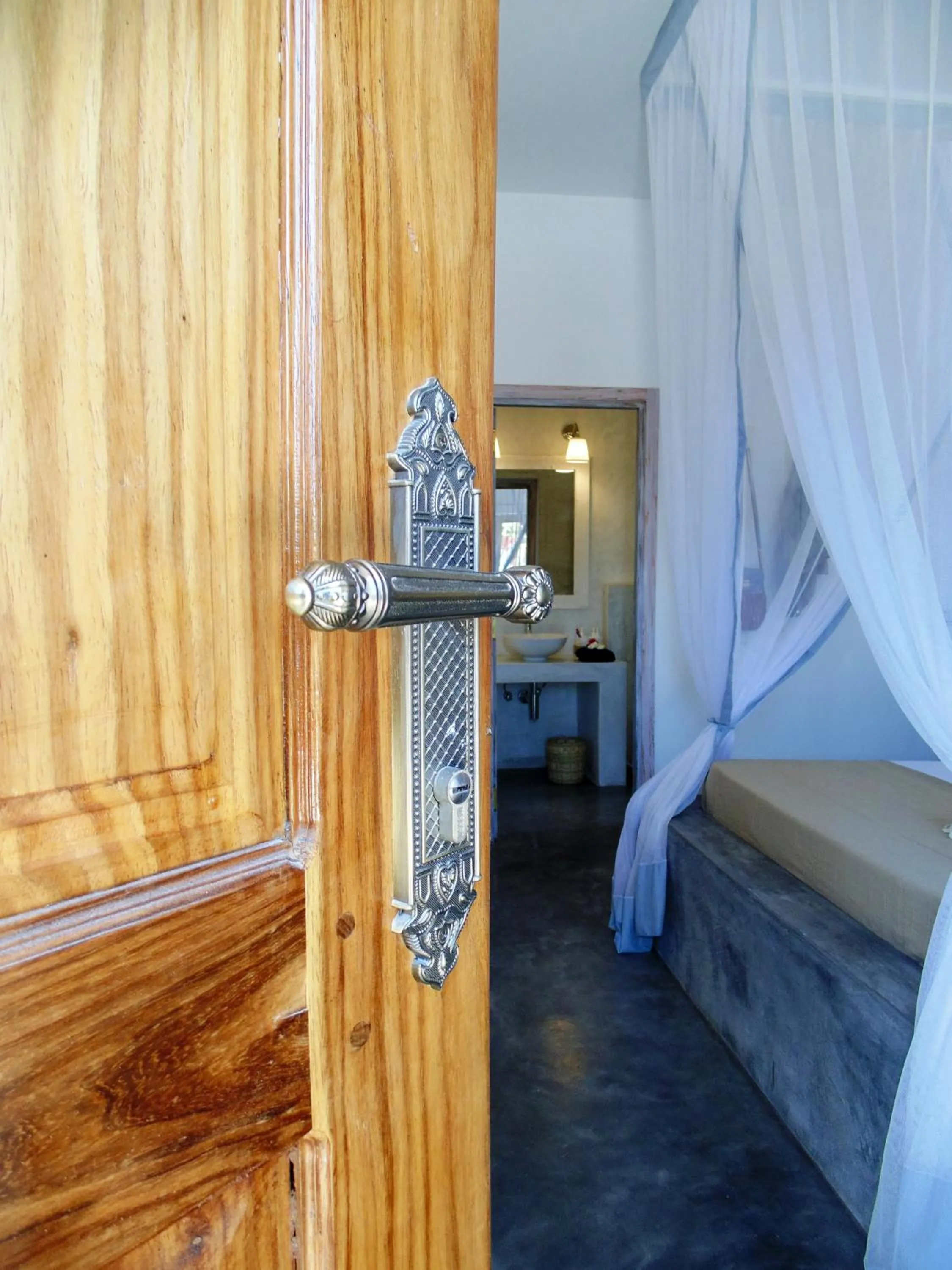 Decorative detail, Bed in Villa Huruma