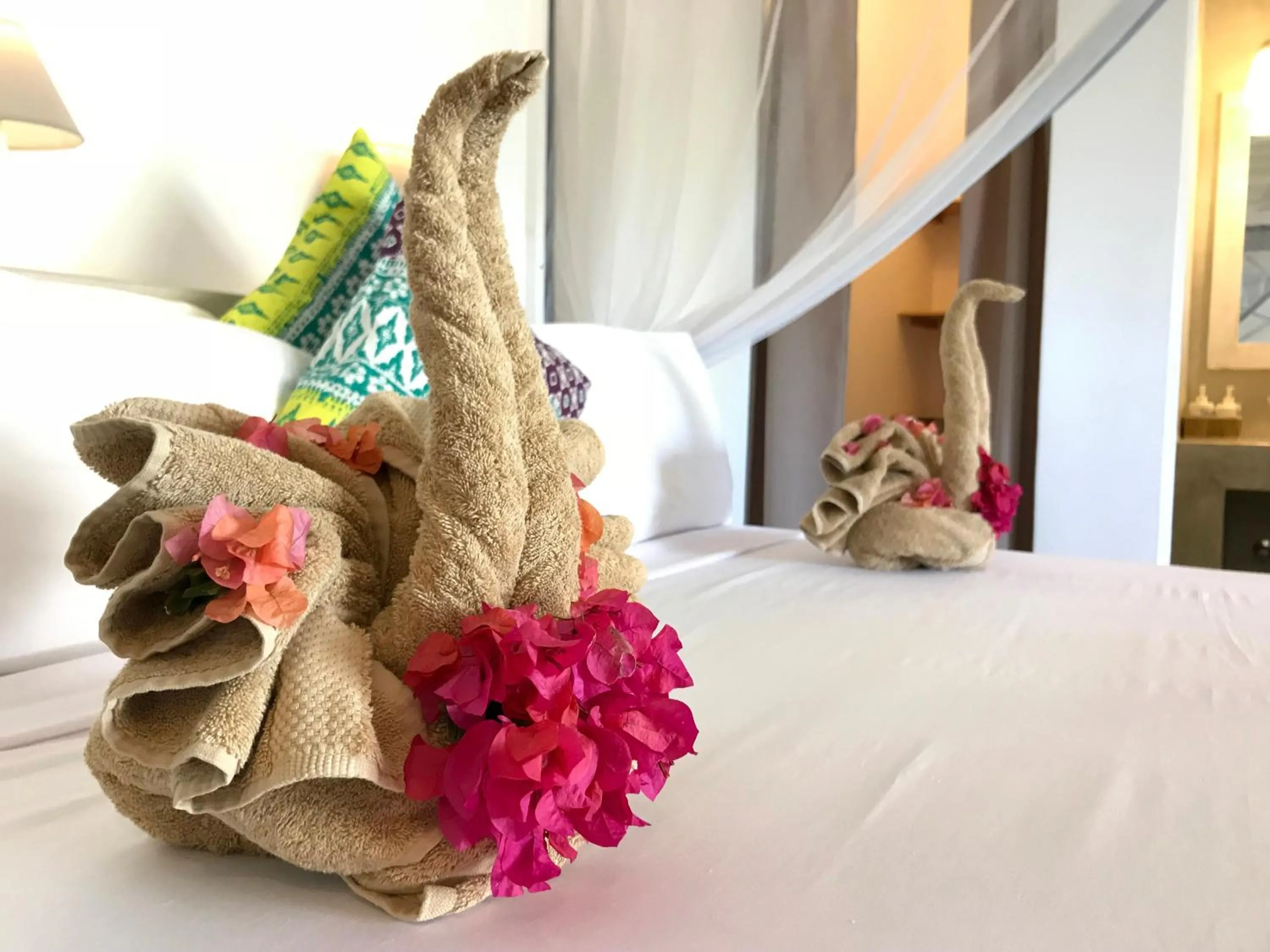 Decorative detail, Bed in Villa Huruma