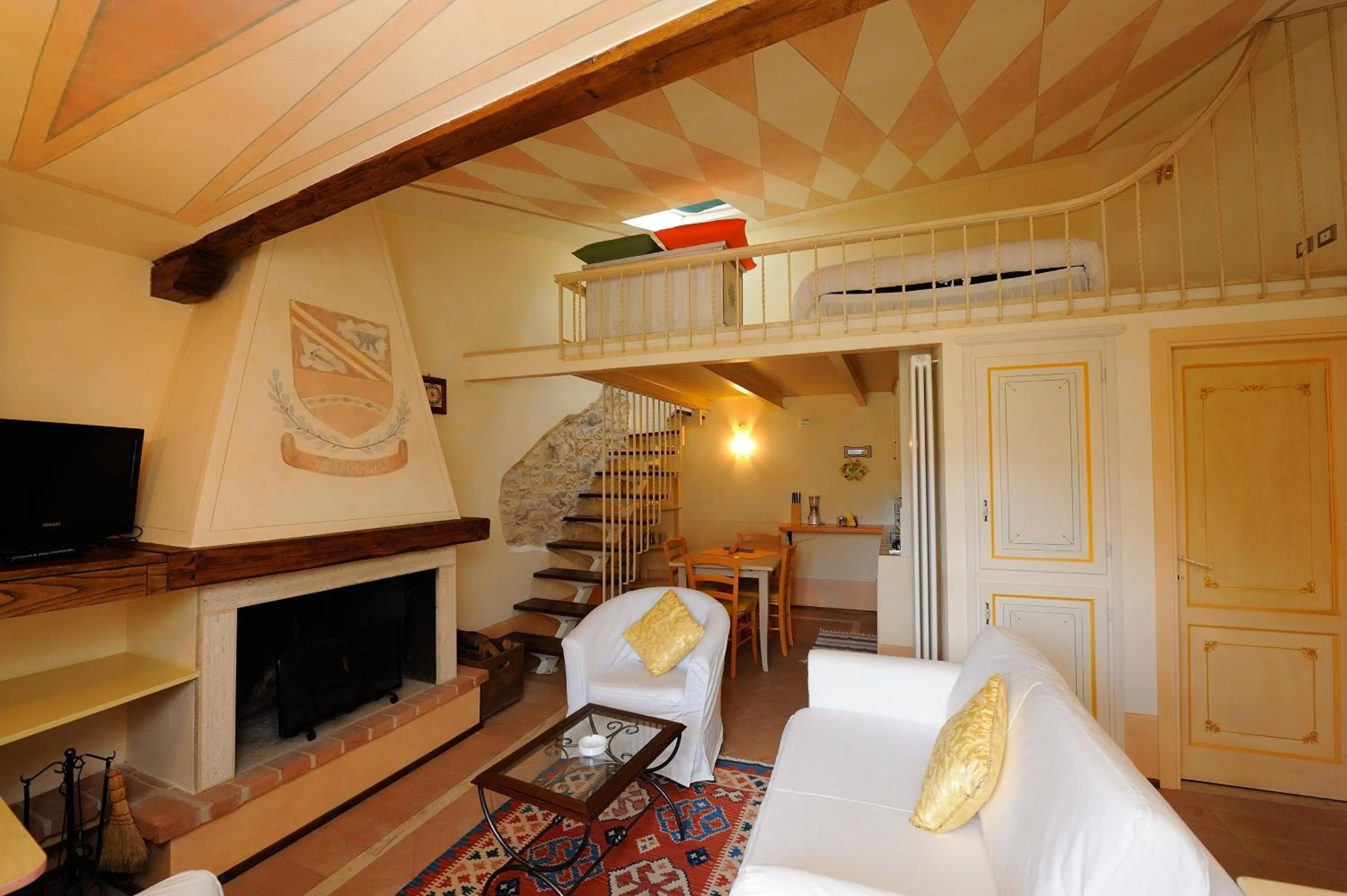 Living room in Torre Del Nera Albergo diffuso & Spa