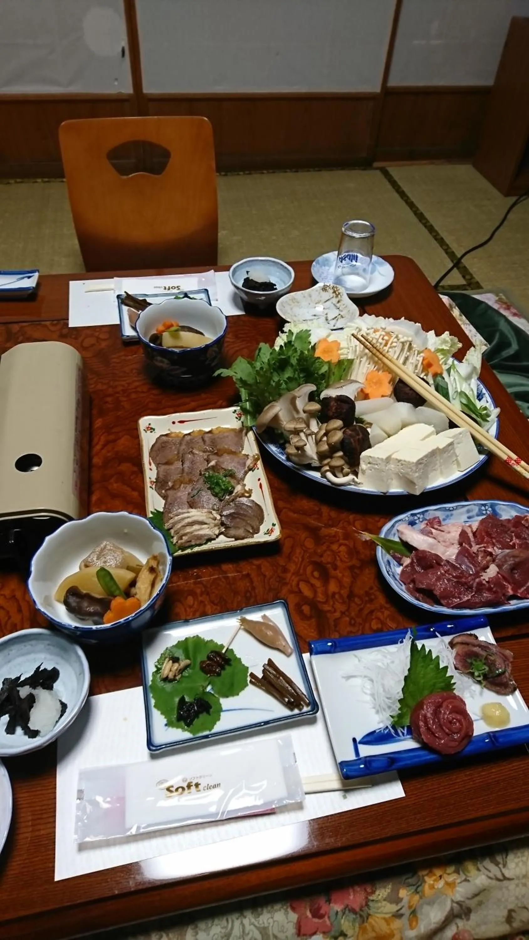 Dinner in Minshuku Yurika