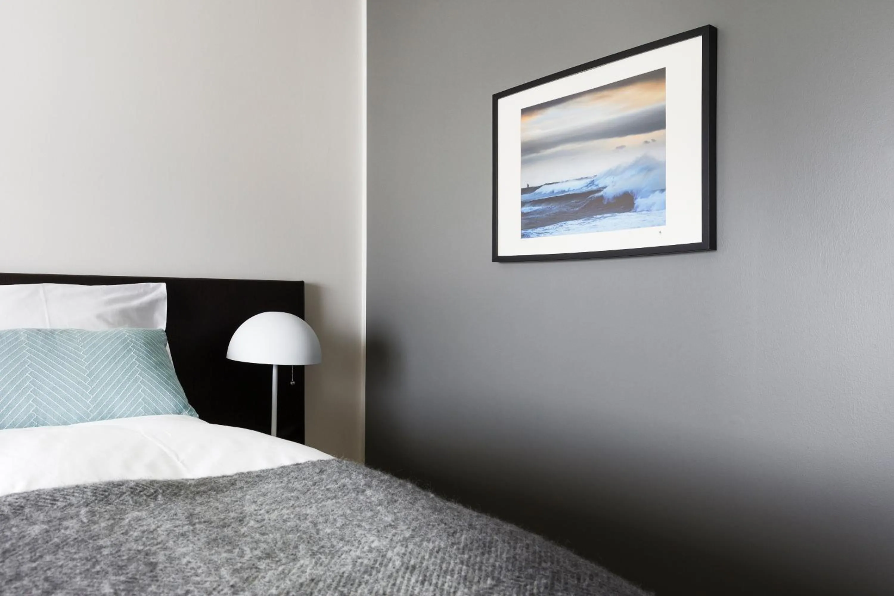 Bed in Hotel Berg by Keflavik Airport