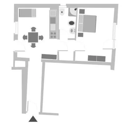 Floor plan in Aparthotel Carinzia