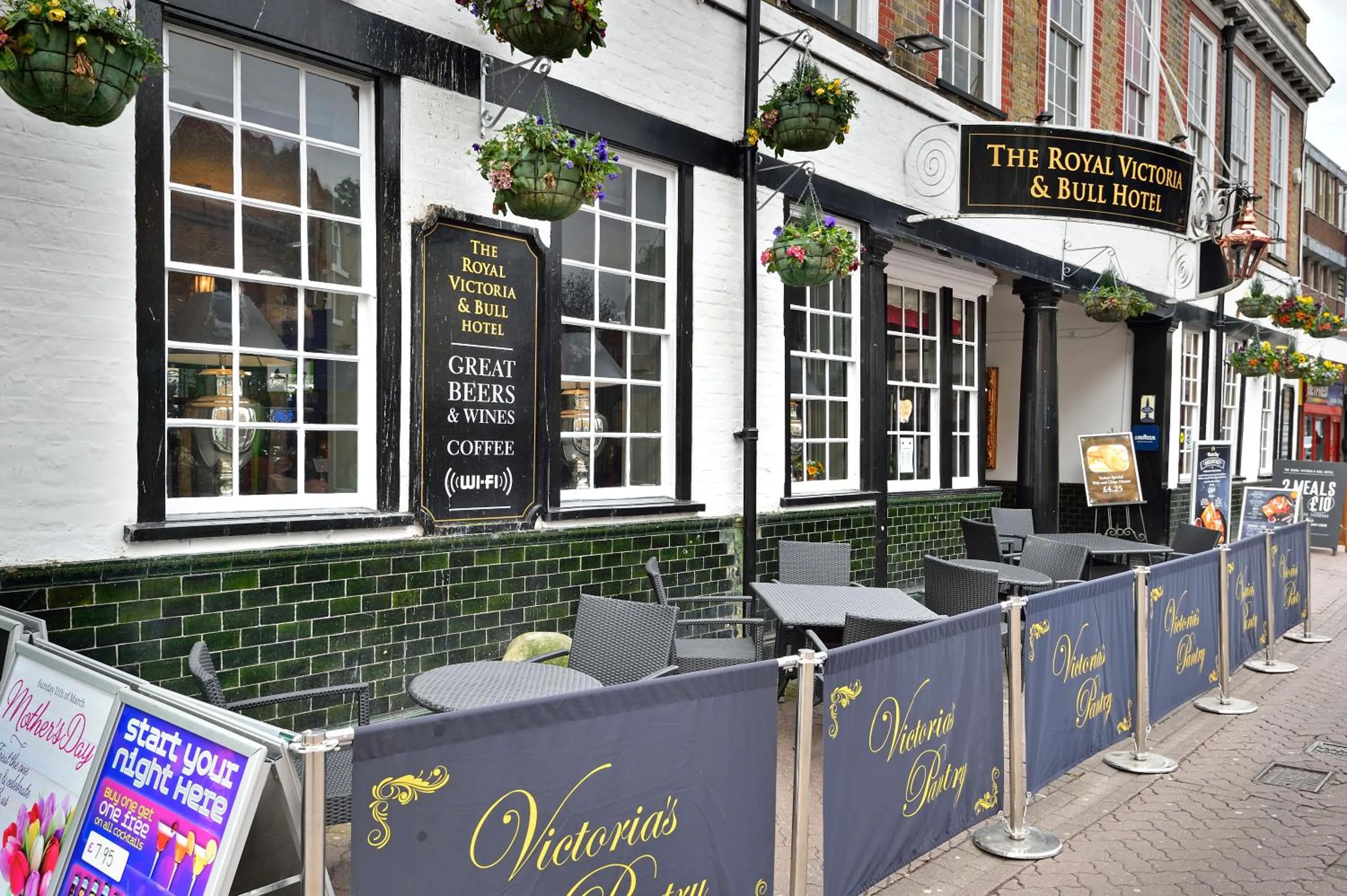 Street view in The Royal Victoria and Bull Hotel