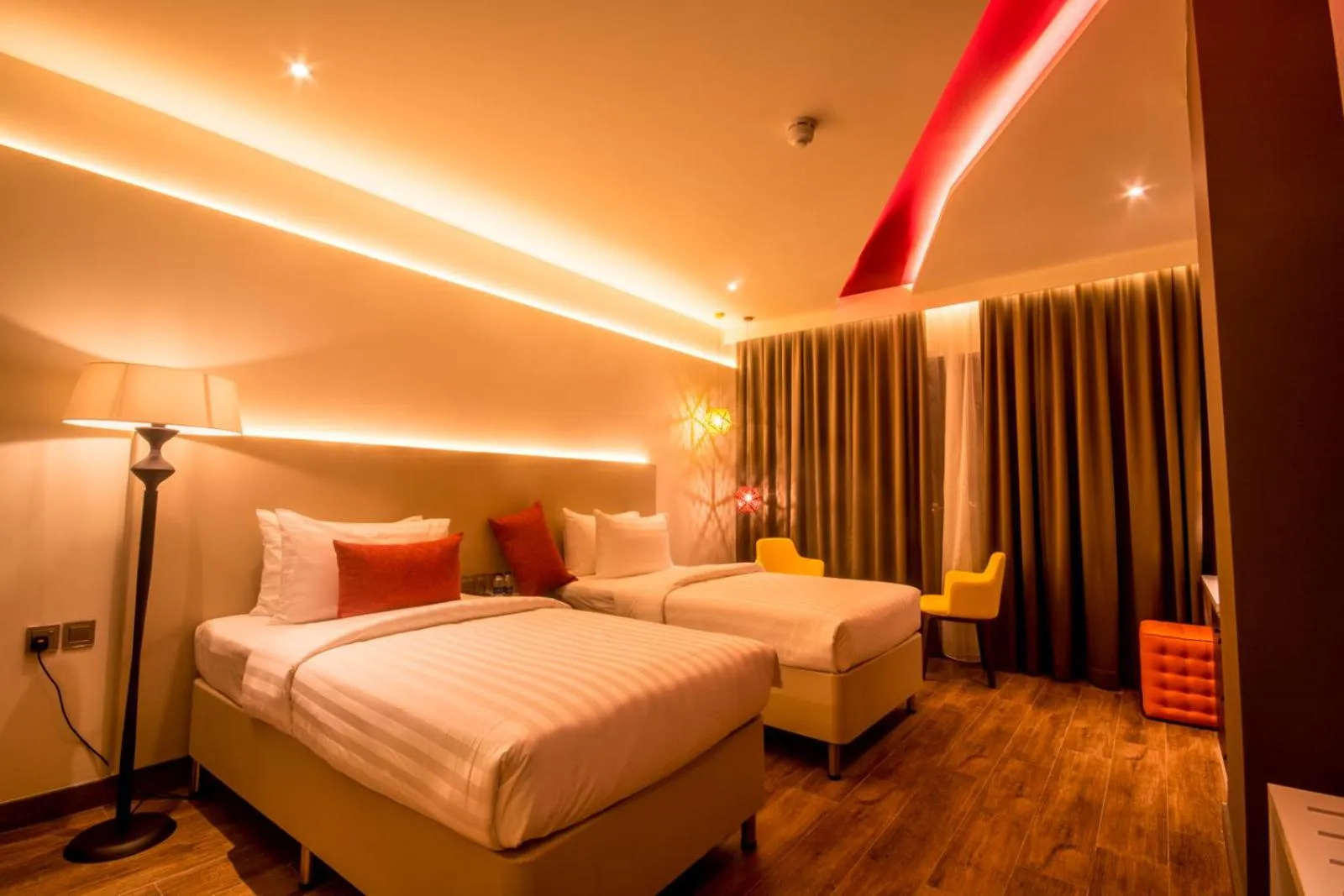 Bed in Carnelian Muscat - Airport Hotel