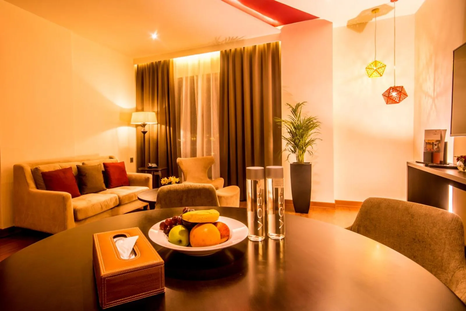 Living room in Carnelian Muscat - Airport Hotel