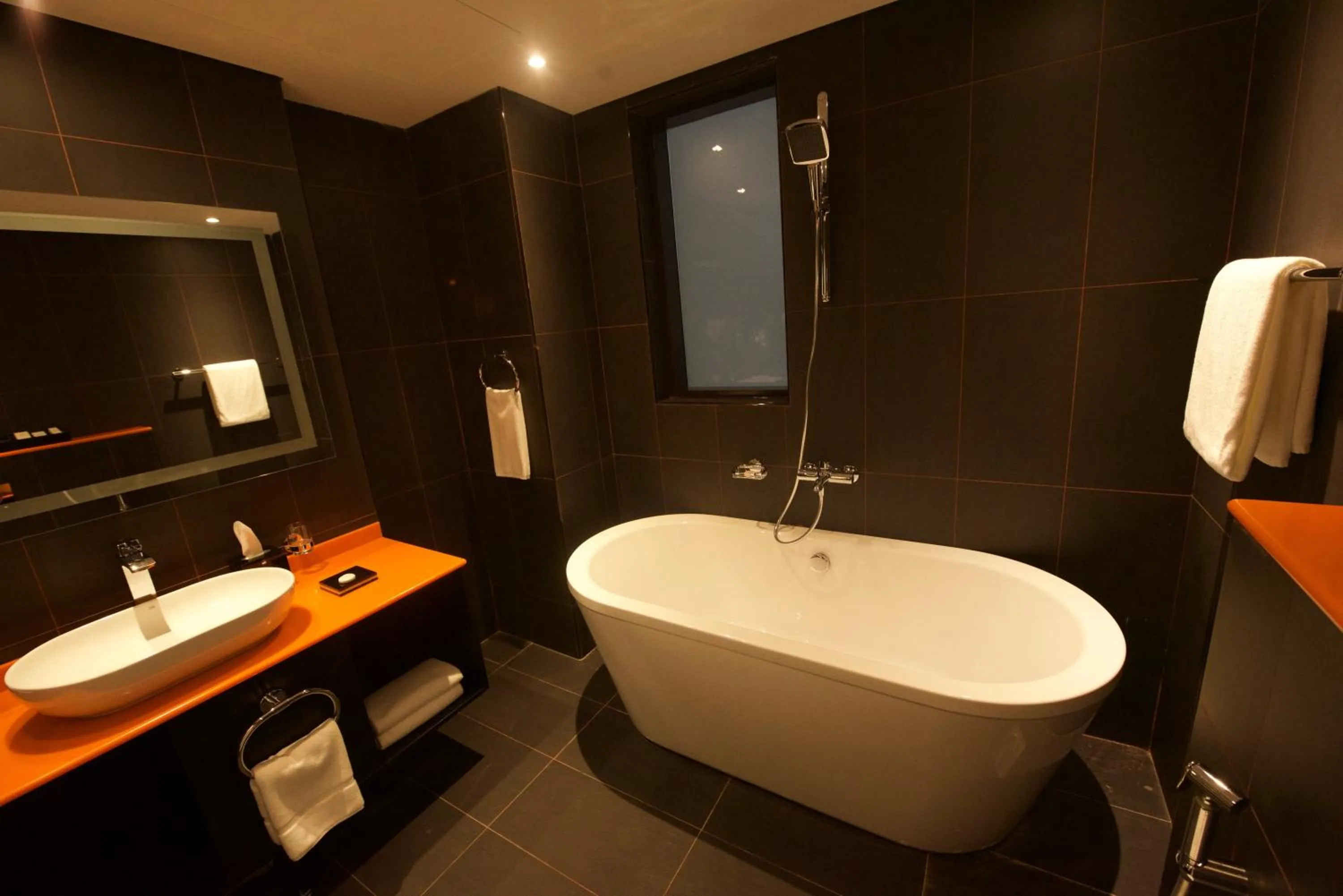 Bathroom in Carnelian Muscat - Airport Hotel