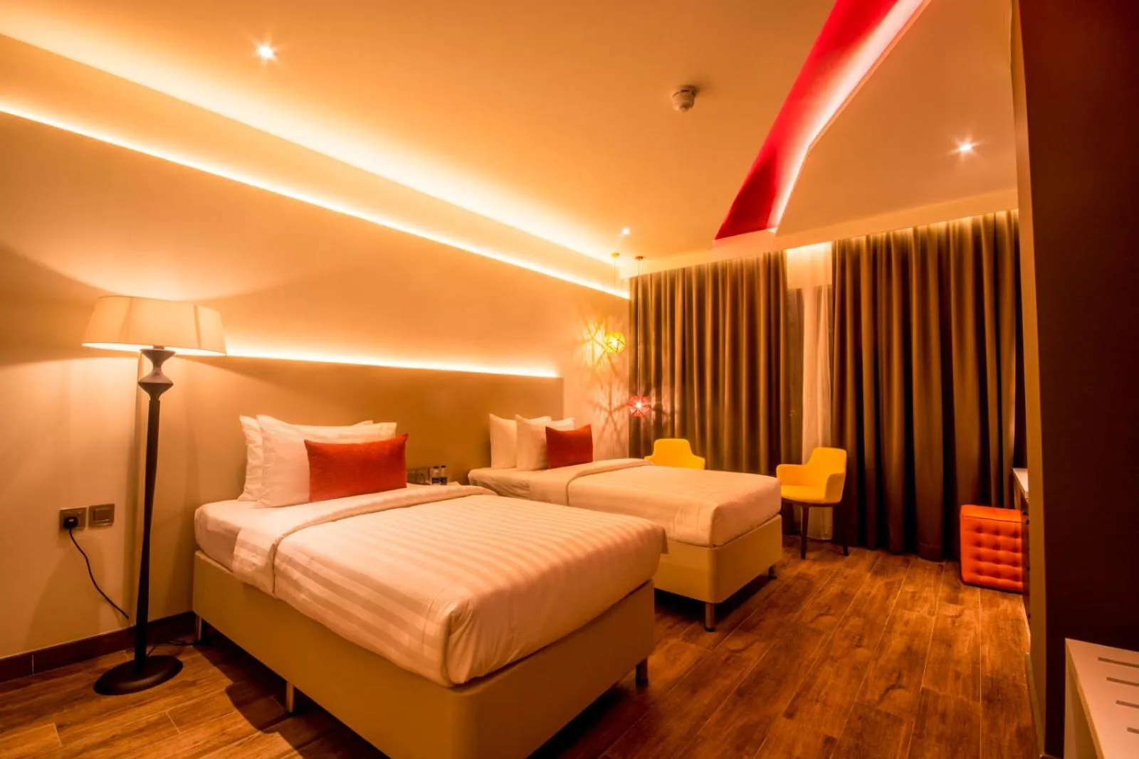 Bed in Carnelian Muscat - Airport Hotel