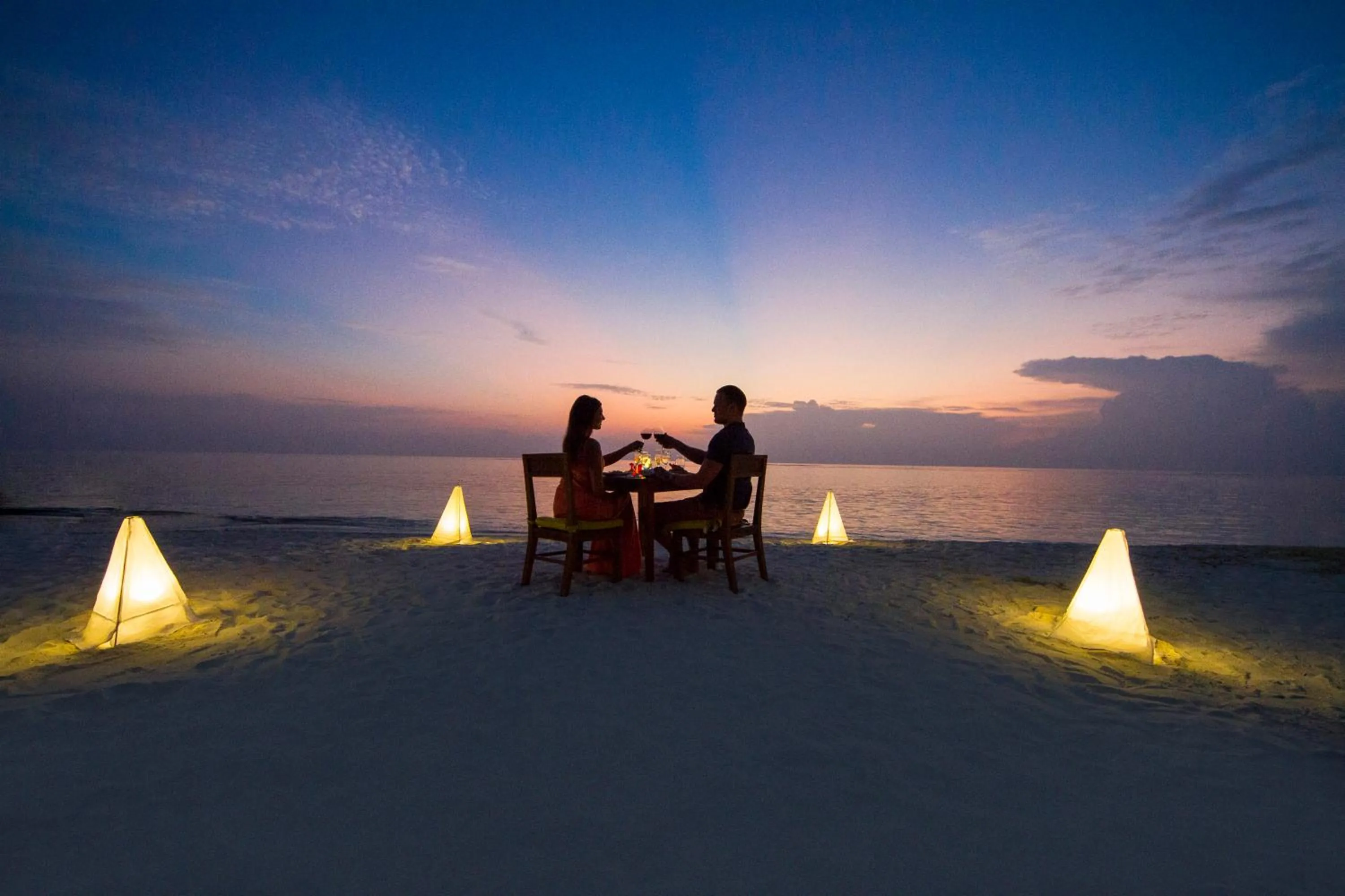 Beach in Summer Island Maldives
