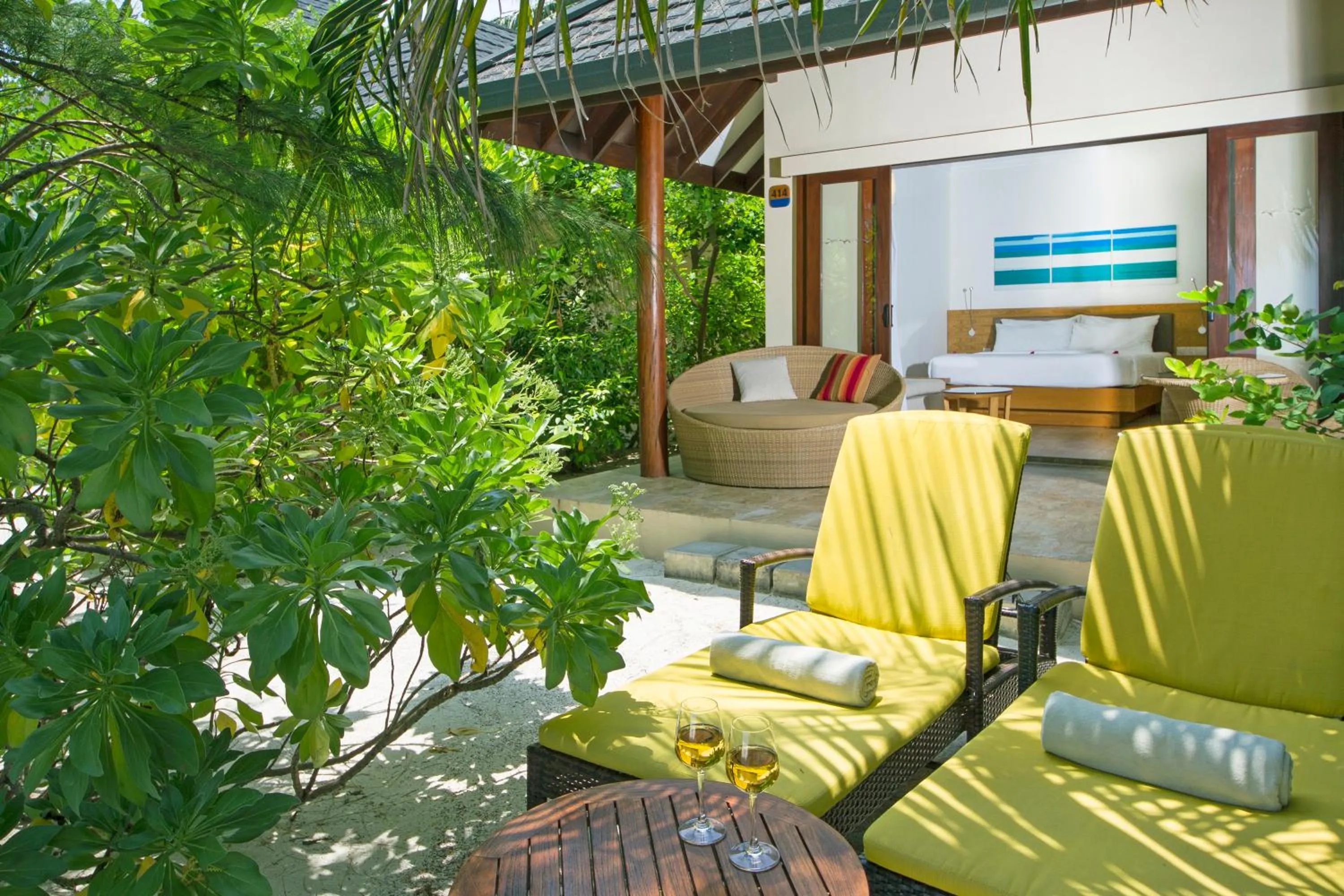 Patio in Summer Island Maldives