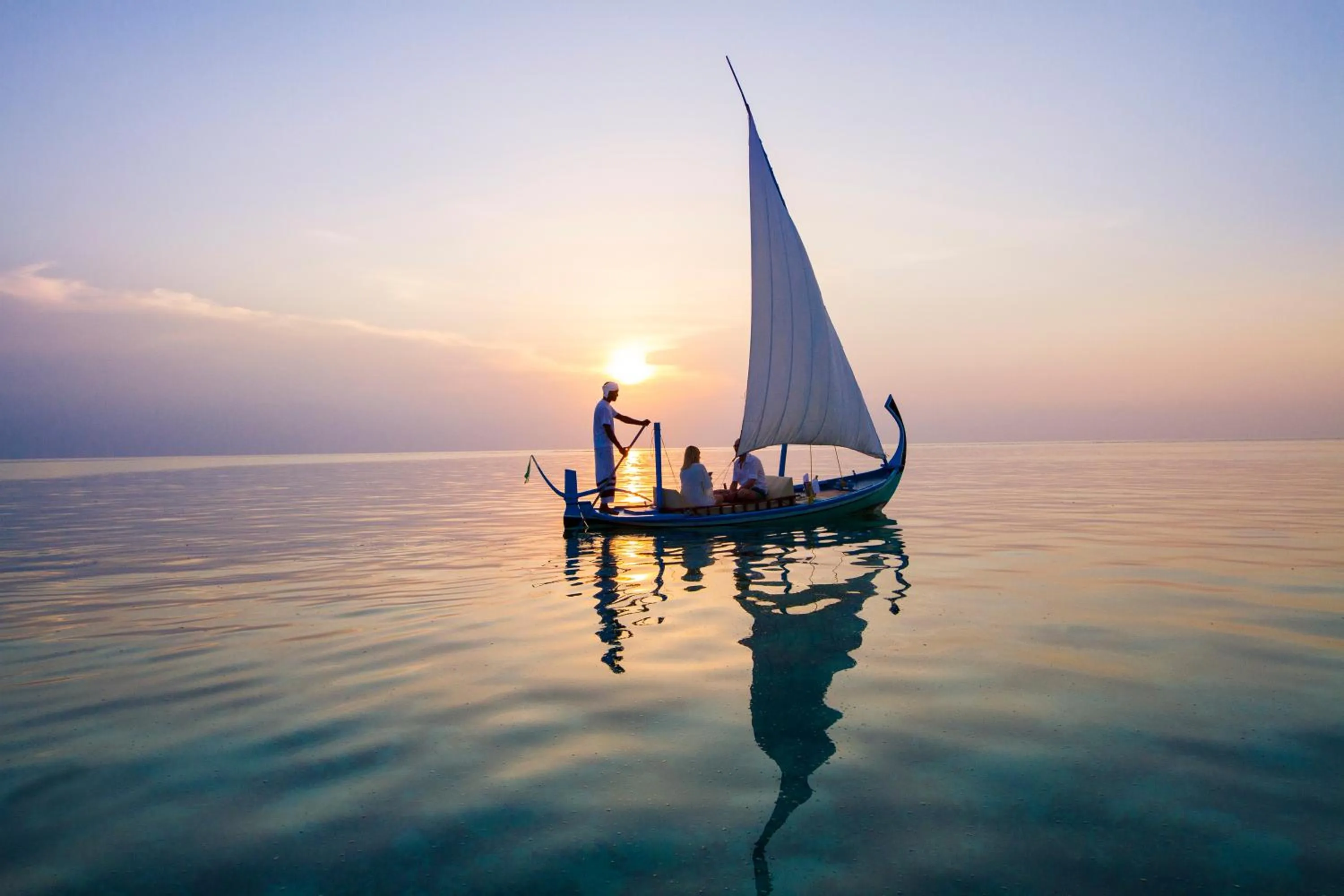 Sunset in Summer Island Maldives