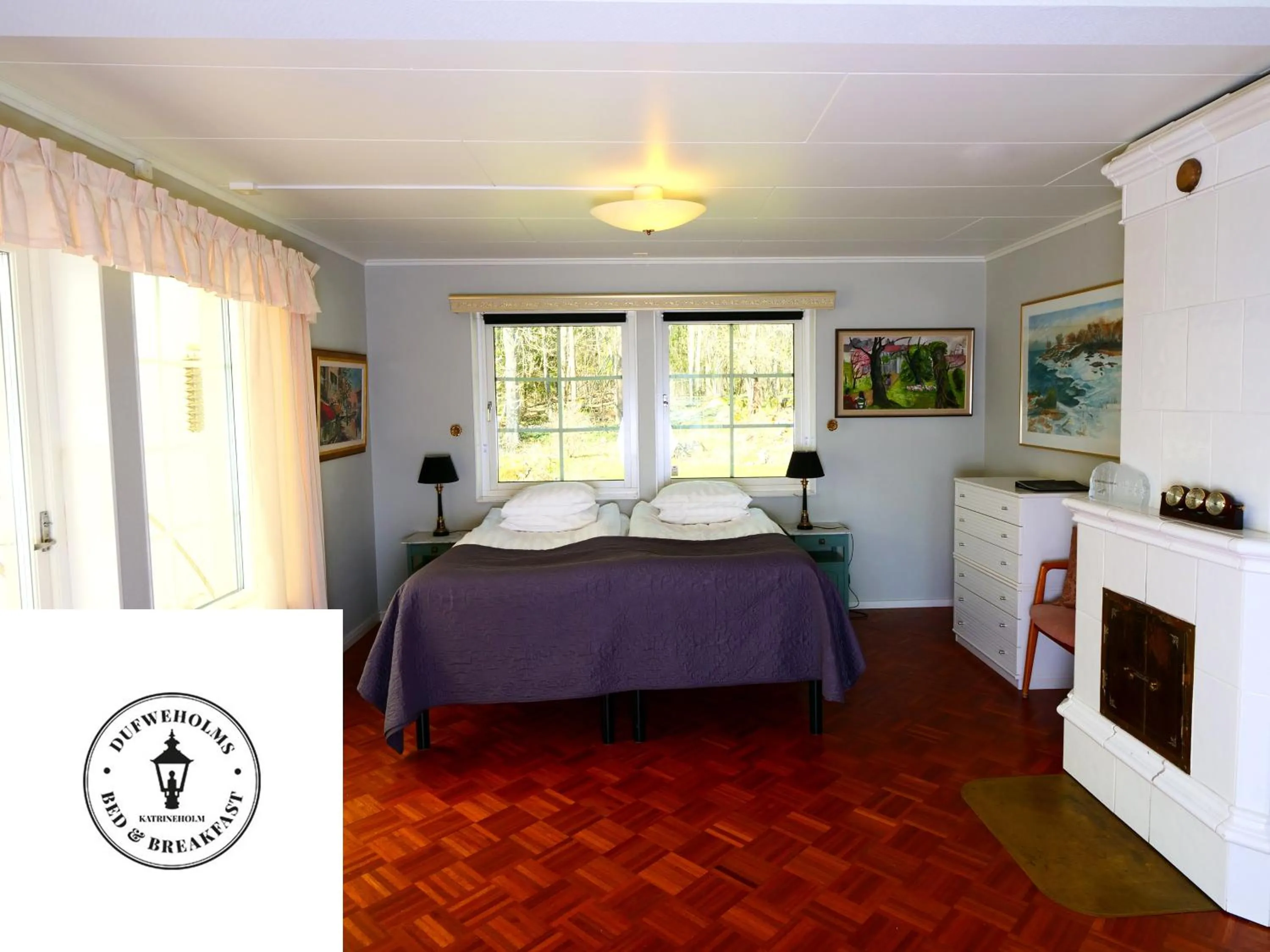 View (from property/room), Bed in Dufweholms Herrgård